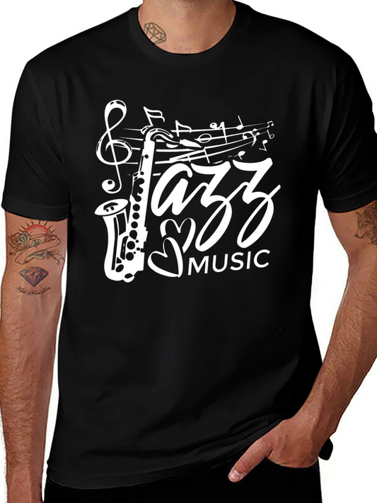 Jazz Music Saxophone Graphic T-Shirt