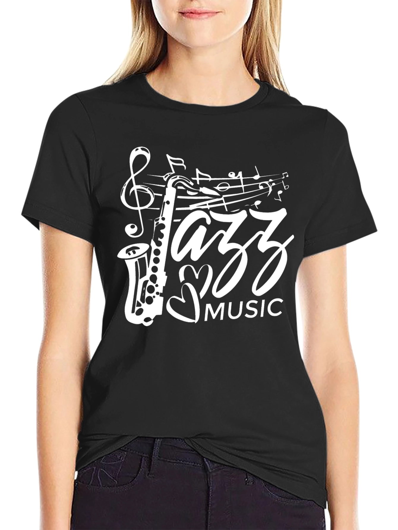 Jazz Music Saxophone Graphic T-Shirt