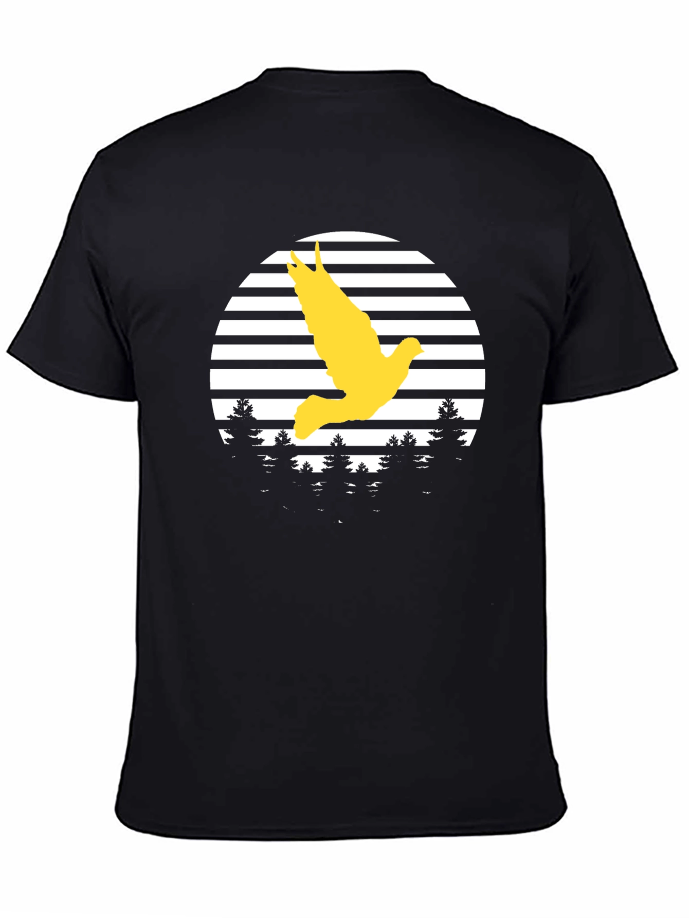 Dove in Flight Graphic Tee - Black