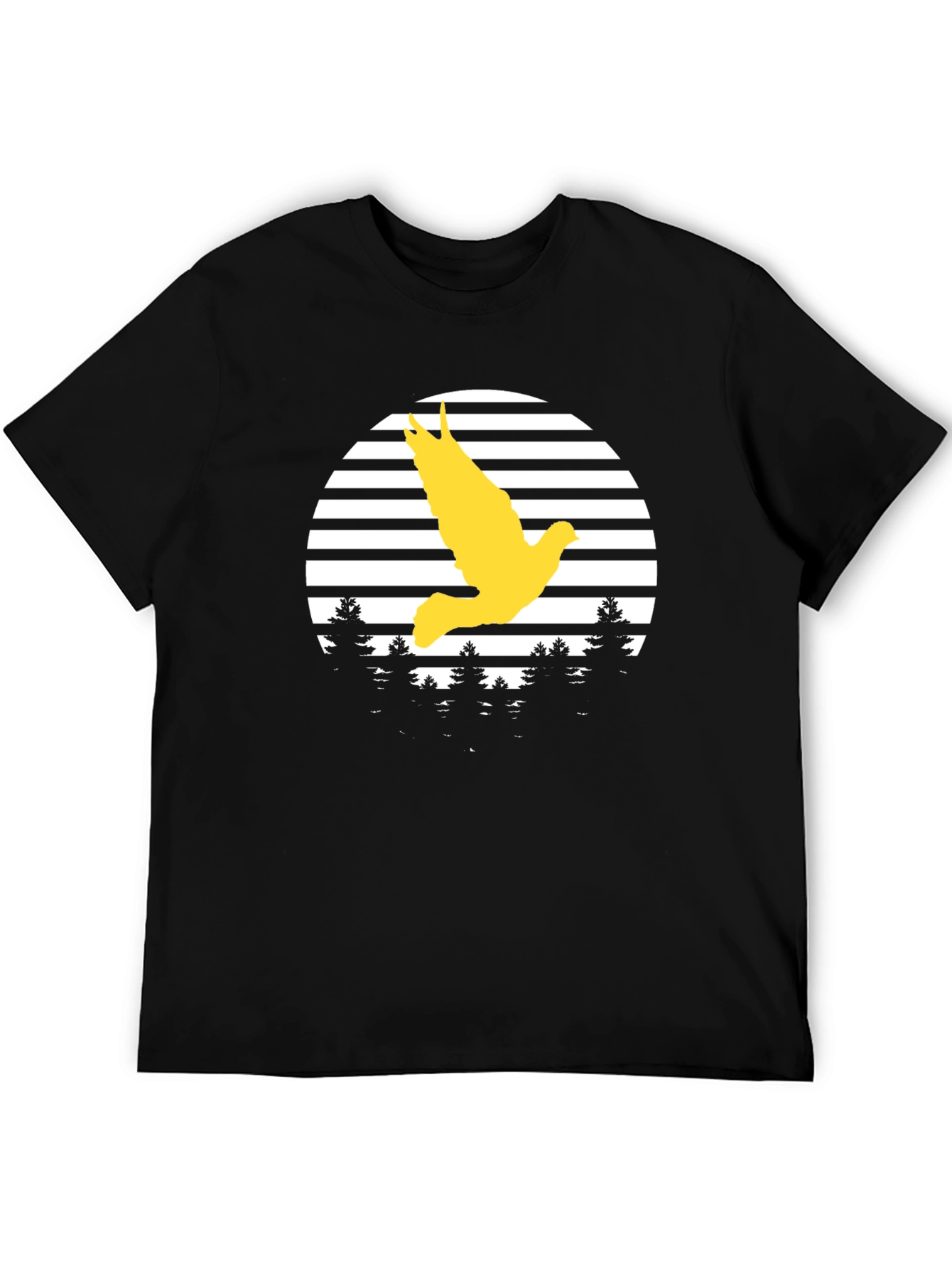 Dove in Flight Graphic Tee - Black