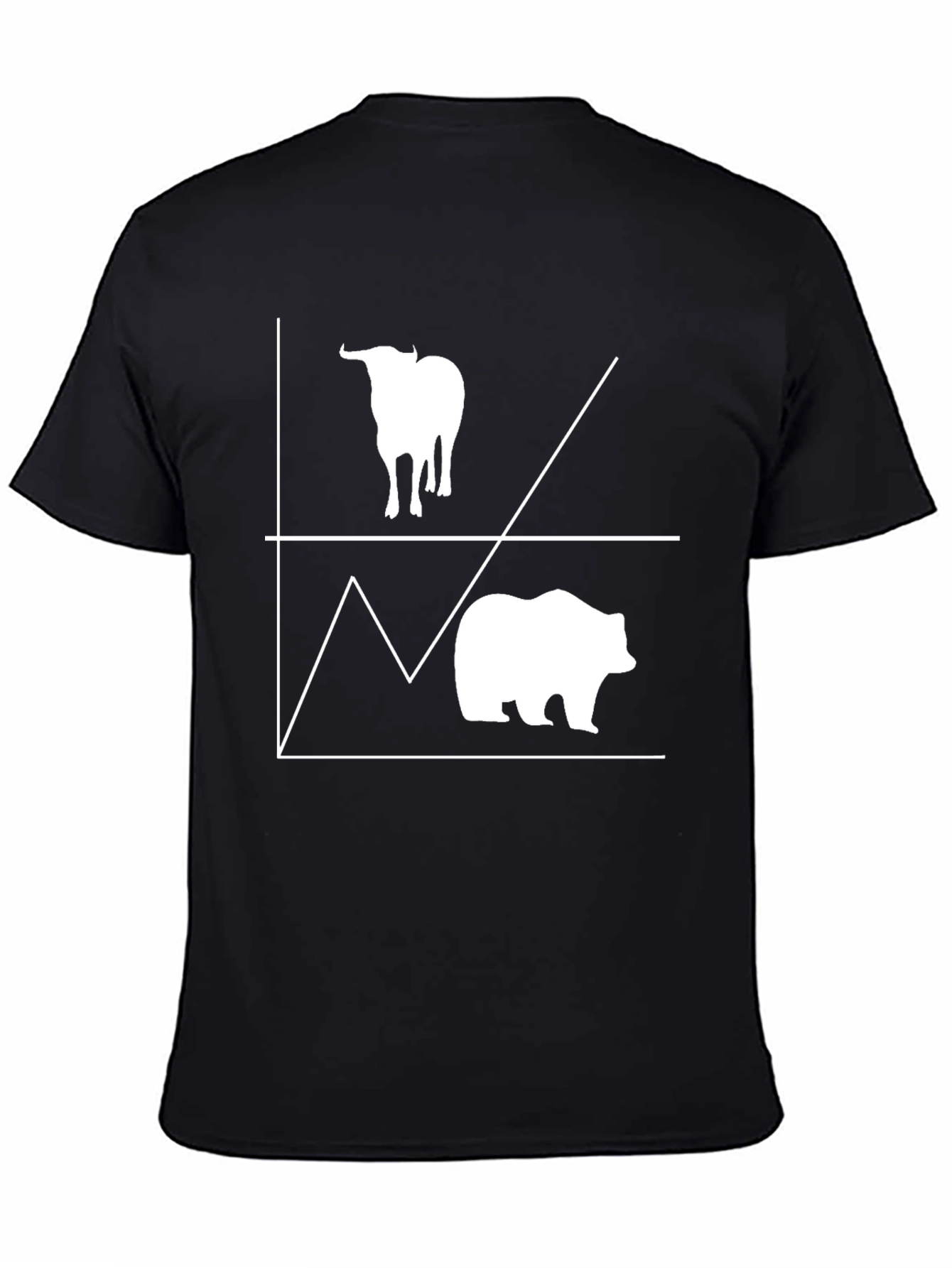 Bull and Bear Stock Market Graphic Tee
