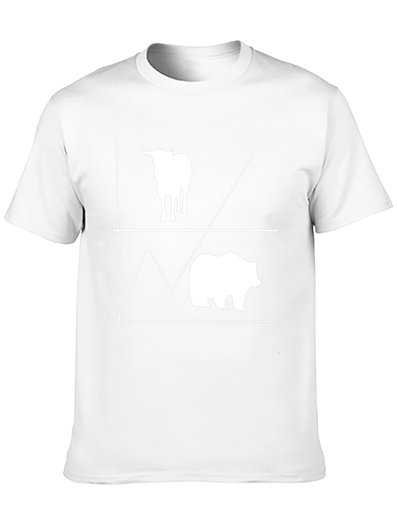 Bull and Bear Stock Market Graphic Tee