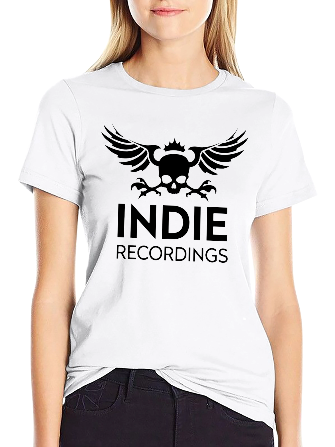 Indie Recordings Black Graphic T-Shirt