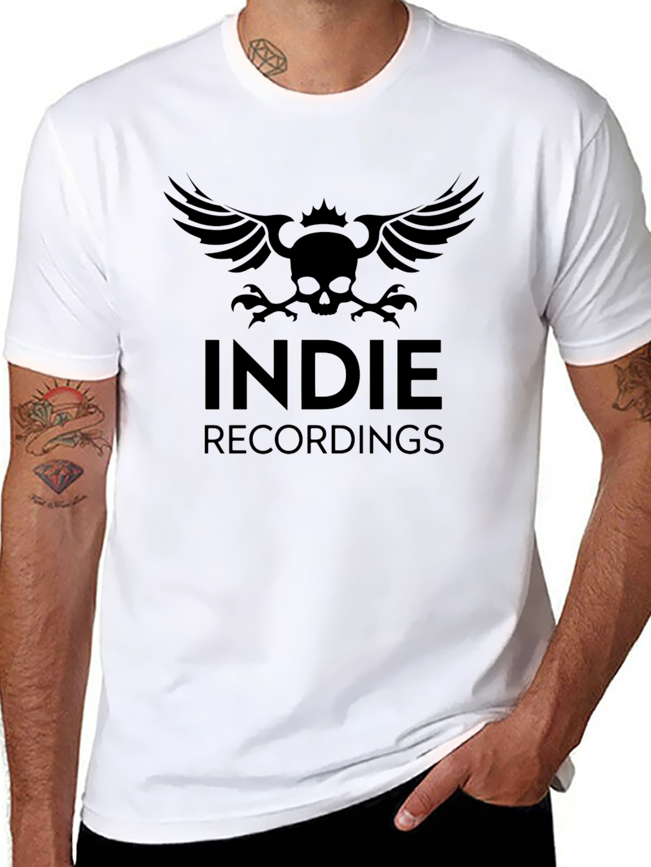Indie Recordings Black Graphic T-Shirt