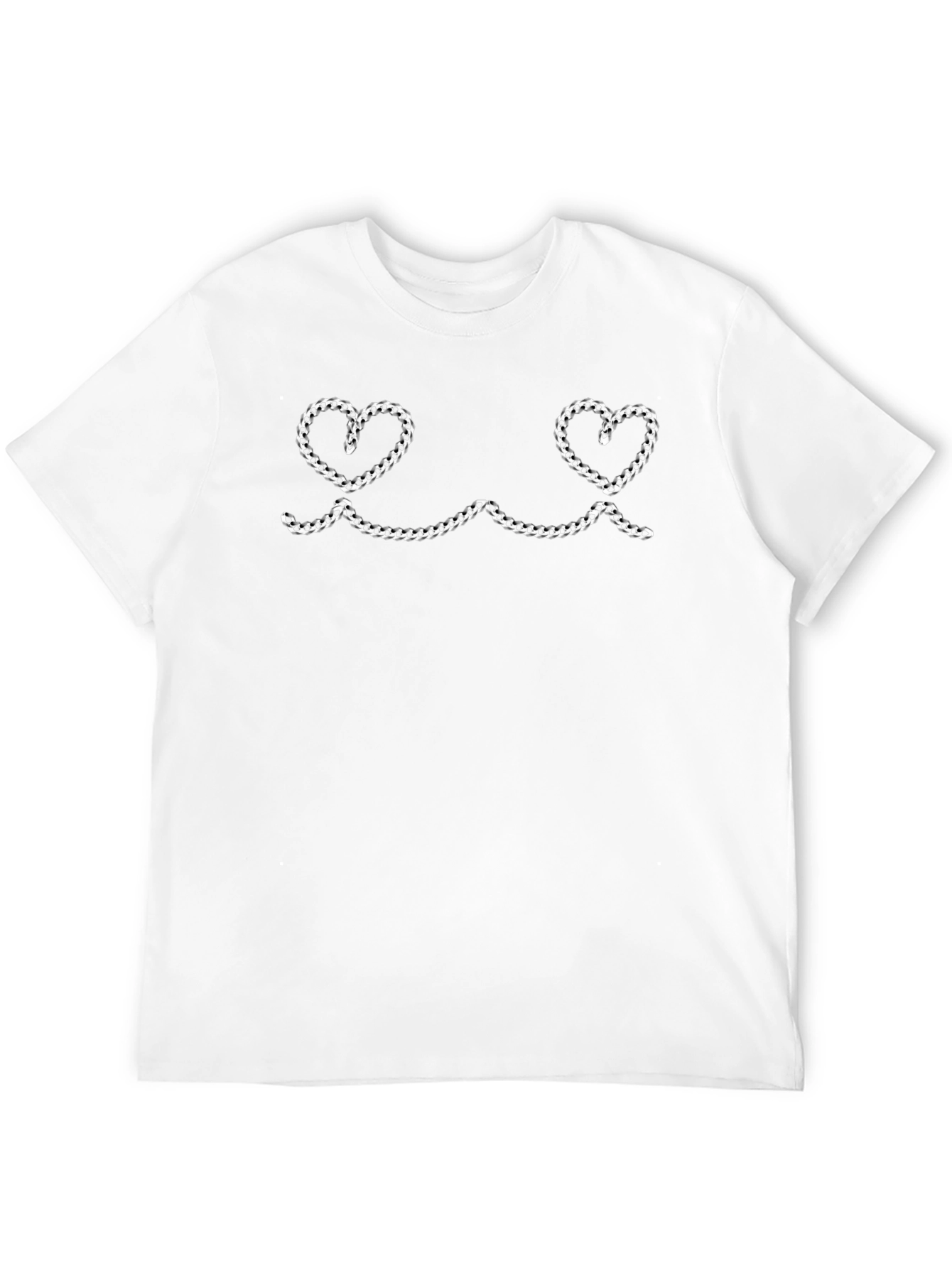 Novelty Heart Chain Graphic Tee