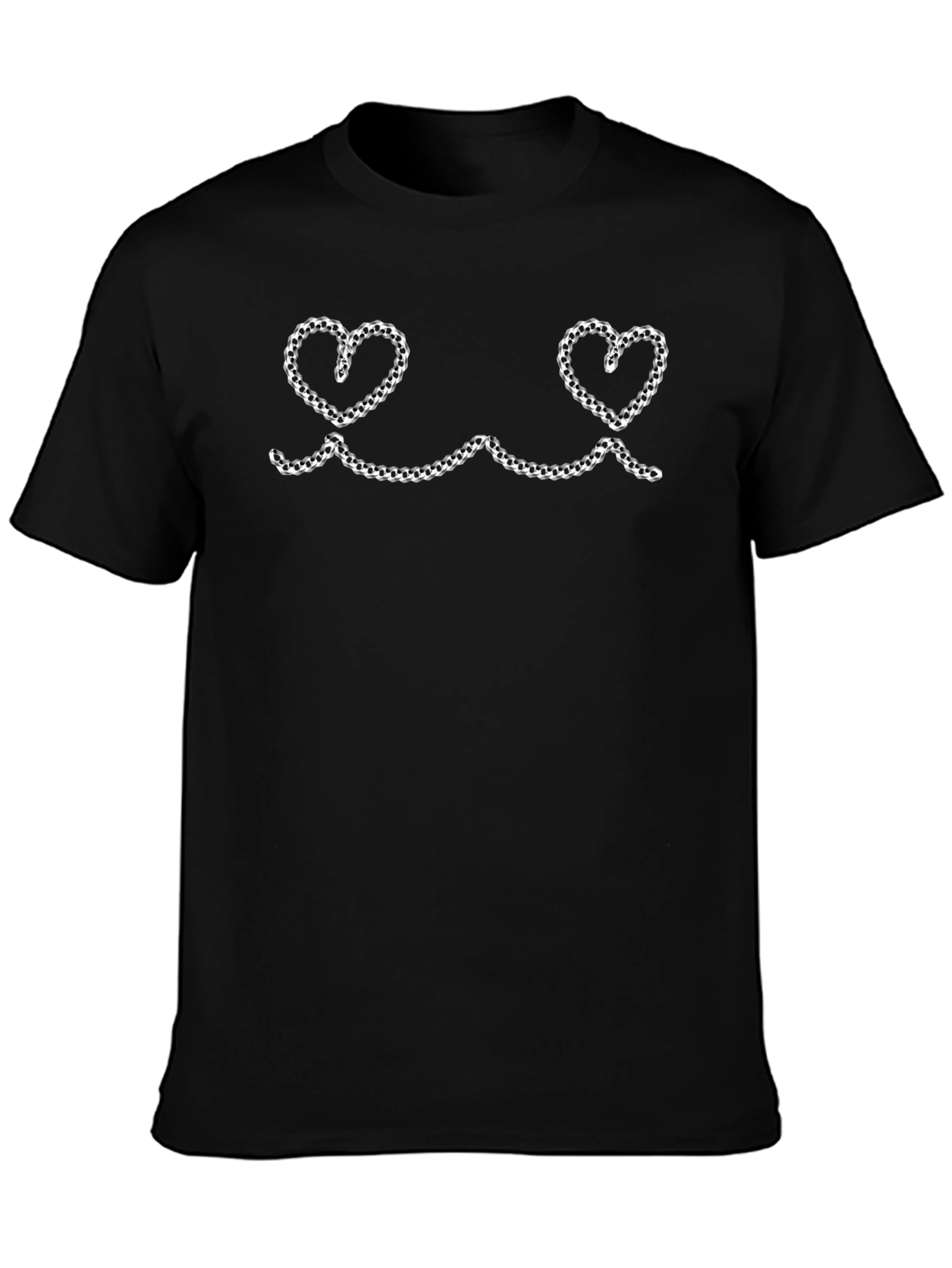 Novelty Heart Chain Graphic Tee