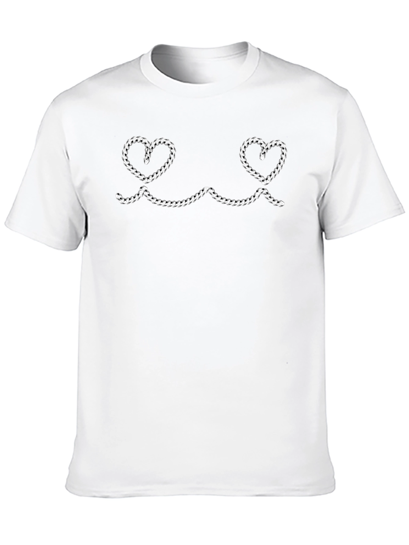Novelty Heart Chain Graphic Tee