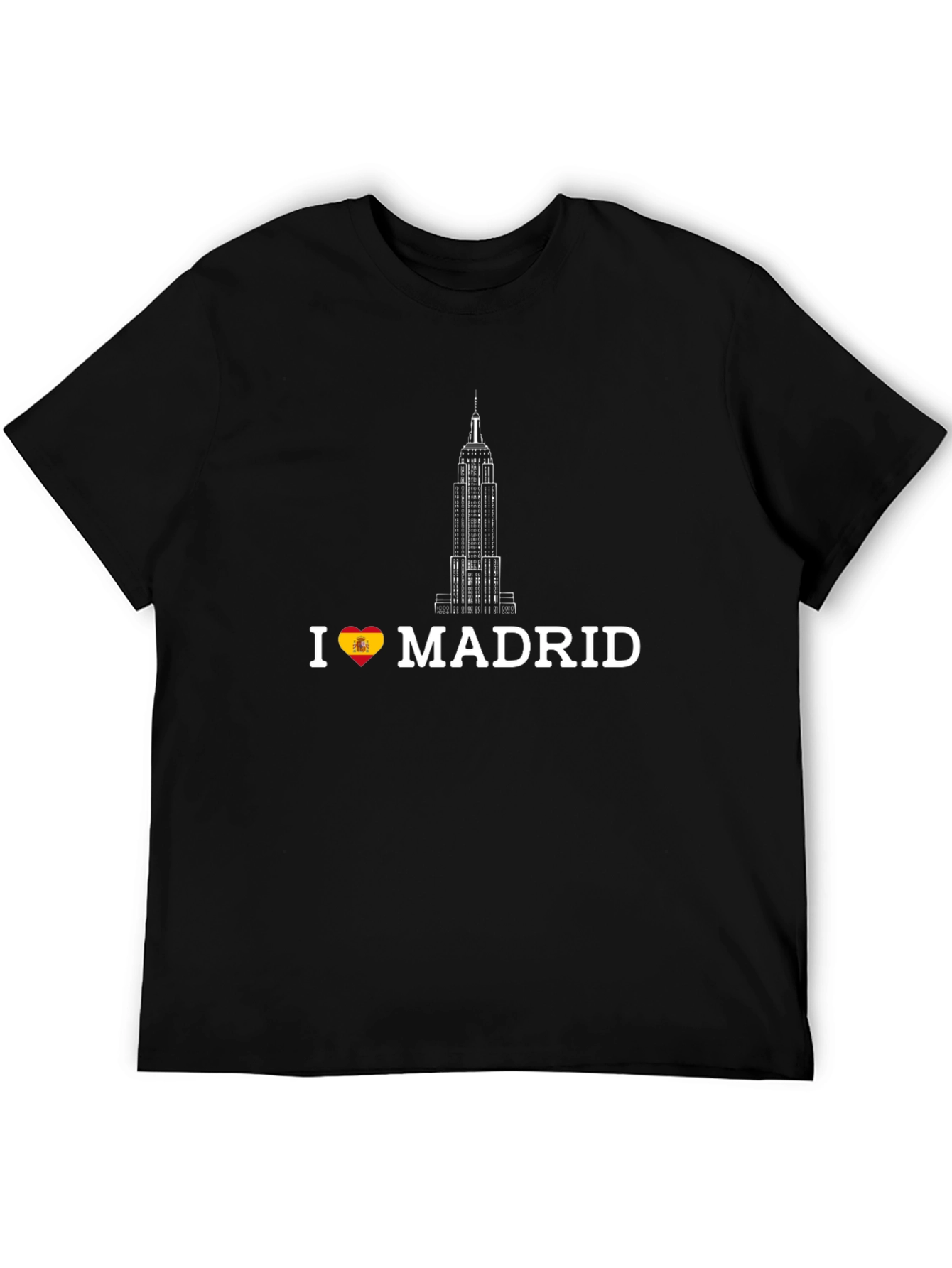 I Love Madrid Graphic T-Shirt - Black