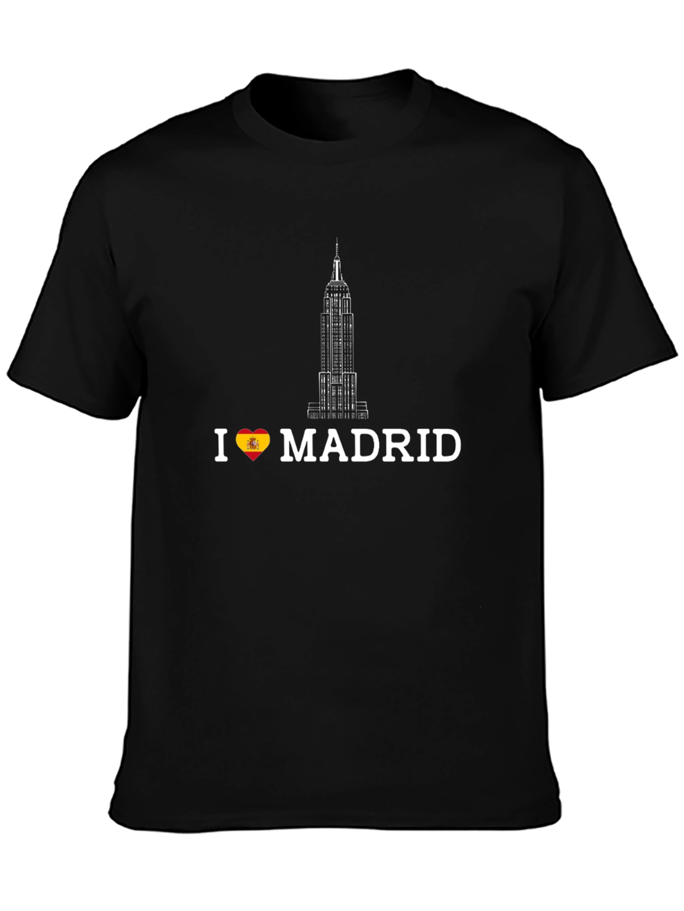 I Love Madrid Graphic T-Shirt - Black
