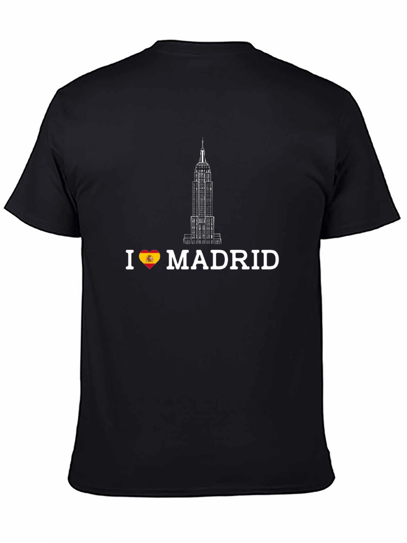 I Love Madrid Graphic T-Shirt - Black