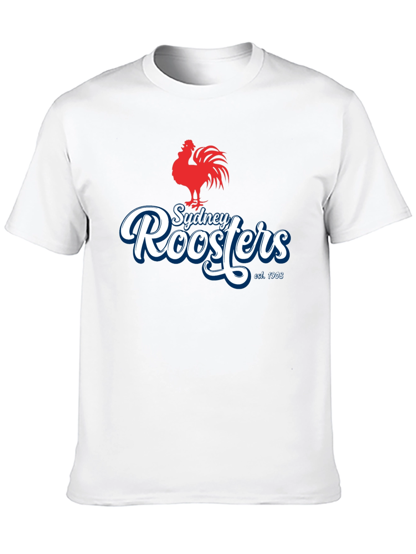 Sydney Roosters T-Shirt - Black NRL Supporter Tee