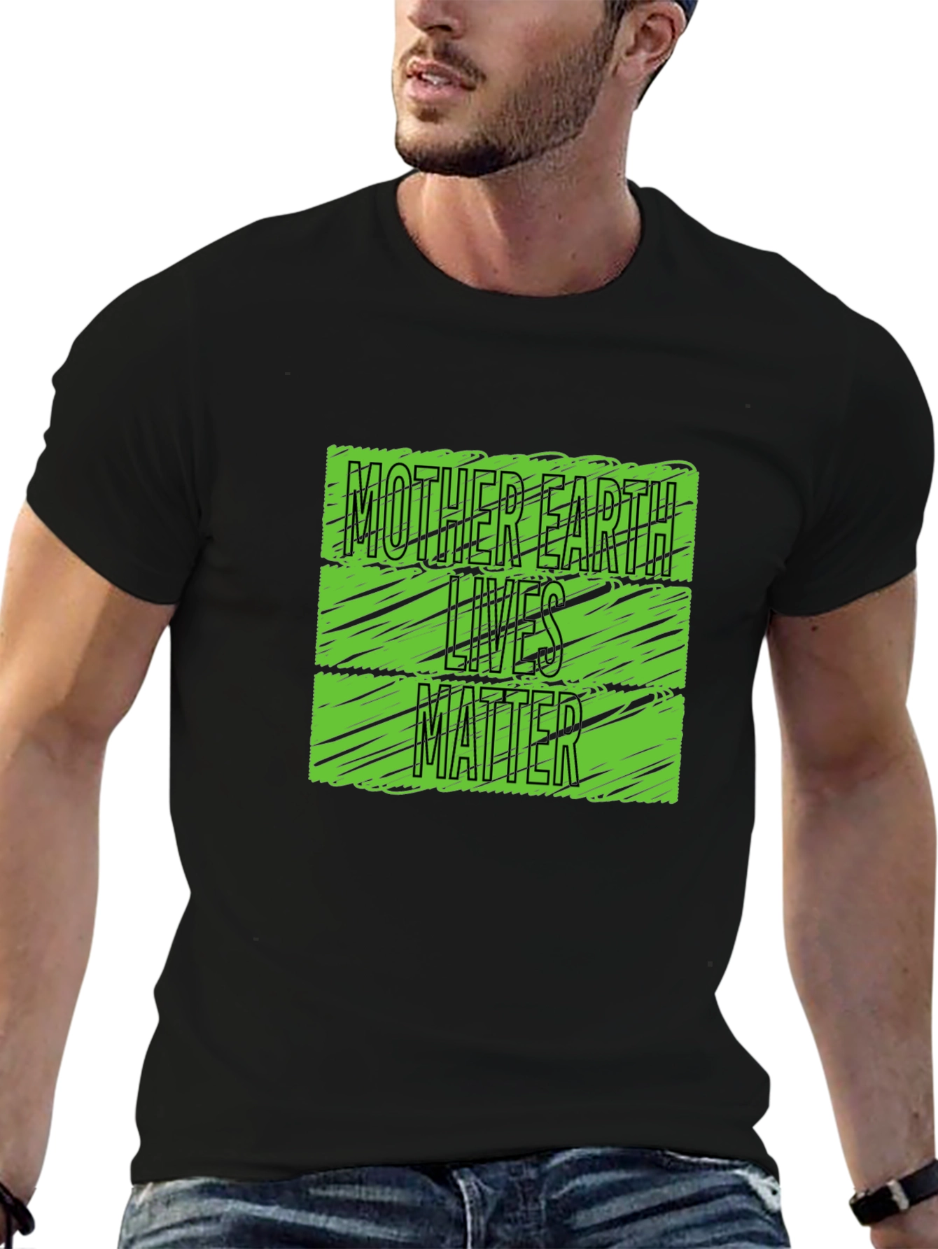 Mother Earth Lives Matter Graphic Tee - Black