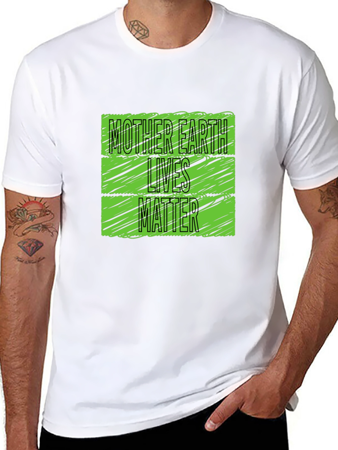 Mother Earth Lives Matter Graphic Tee - Black
