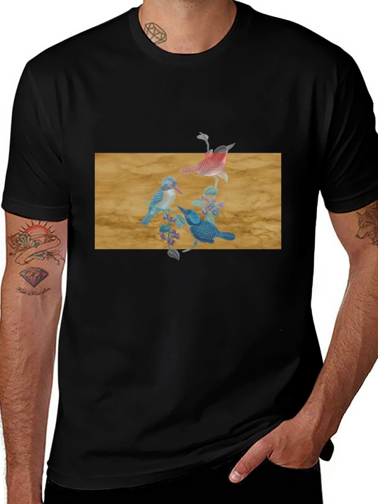Birds on Branch Graphic Tee - Stylish and Unique