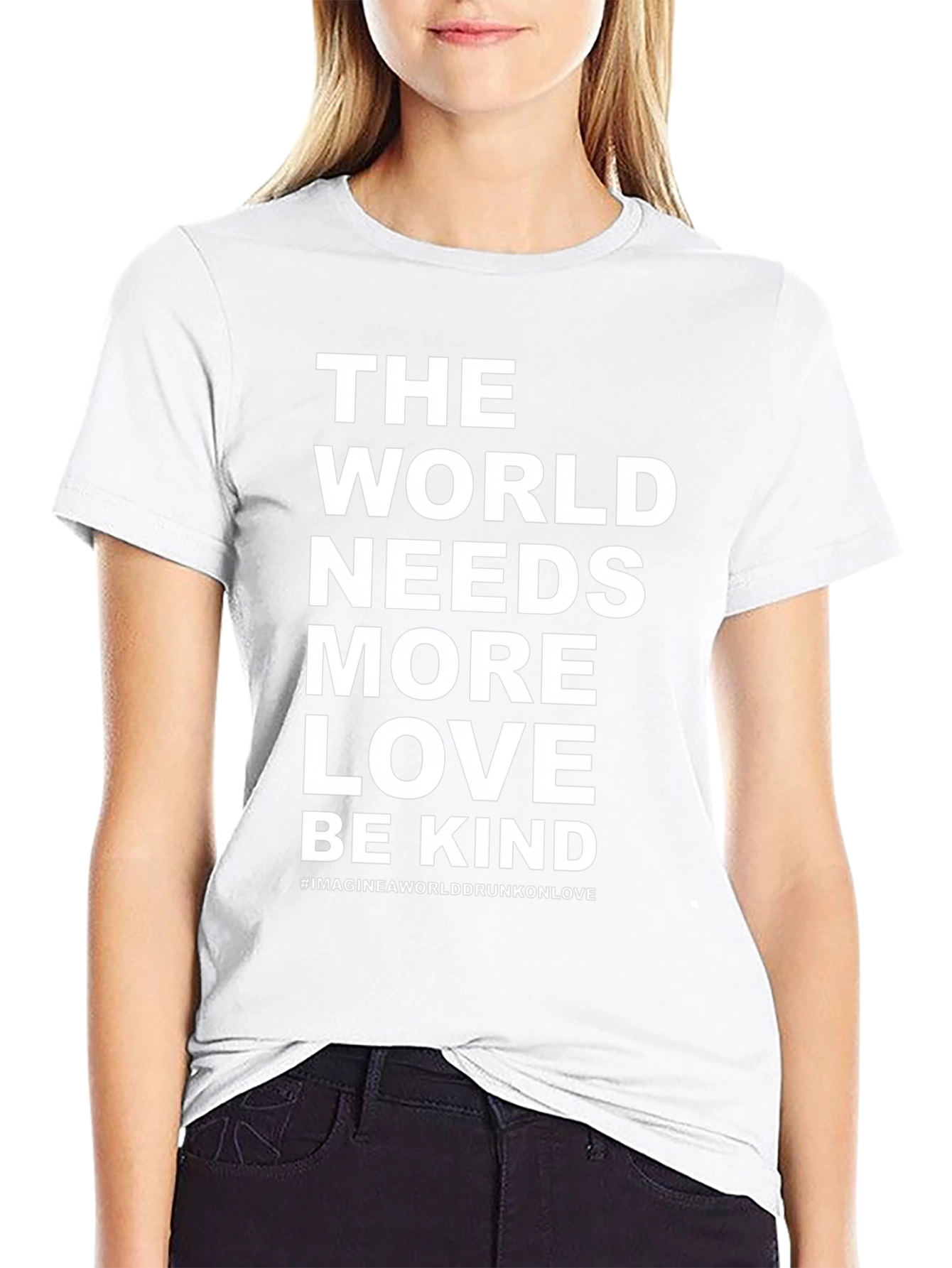 Love & Kindness Graphic Tee - Inspirational Black Shirt