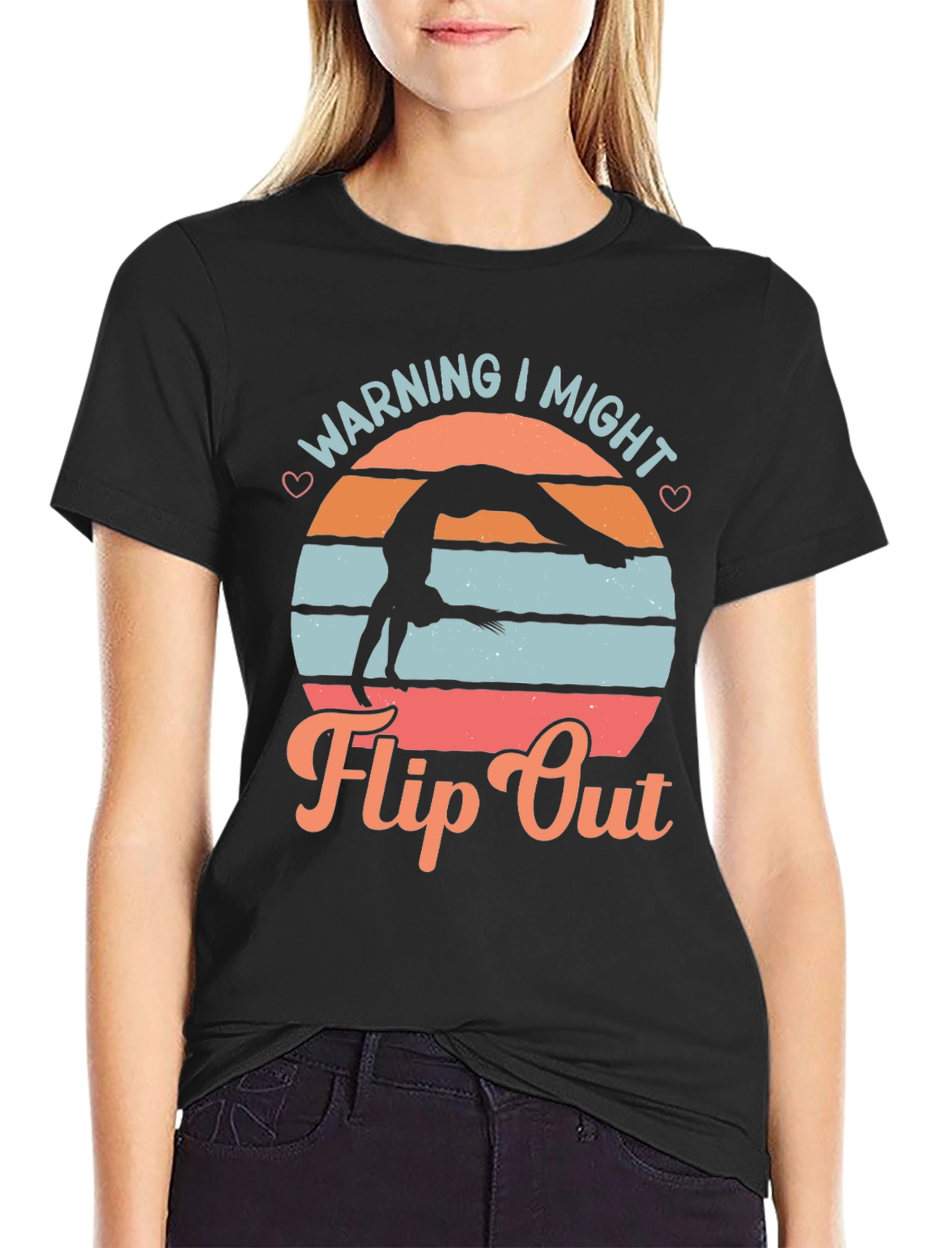 Warning I Might Flip Out Gymnastics Tee