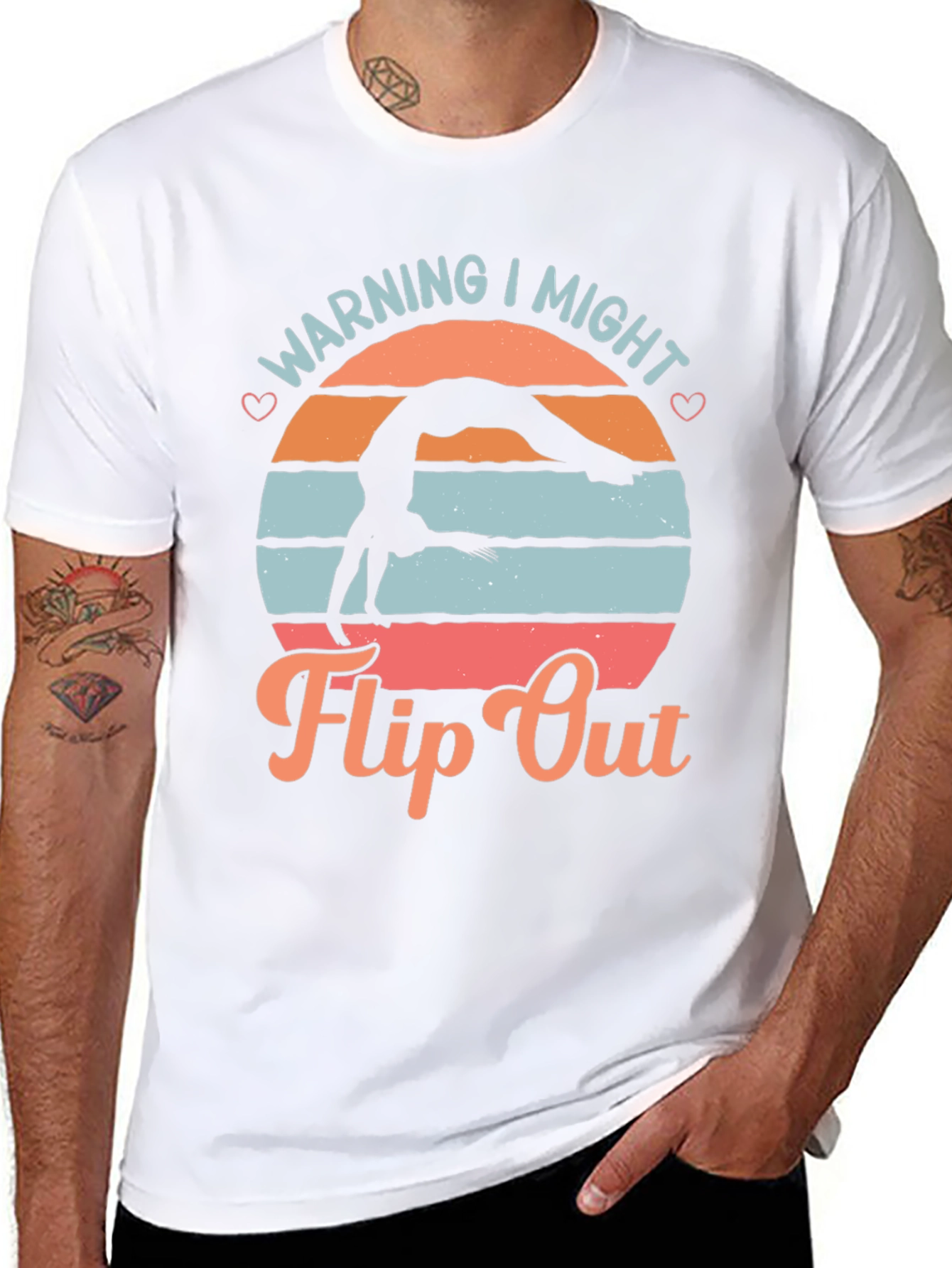 Warning I Might Flip Out Gymnastics Tee