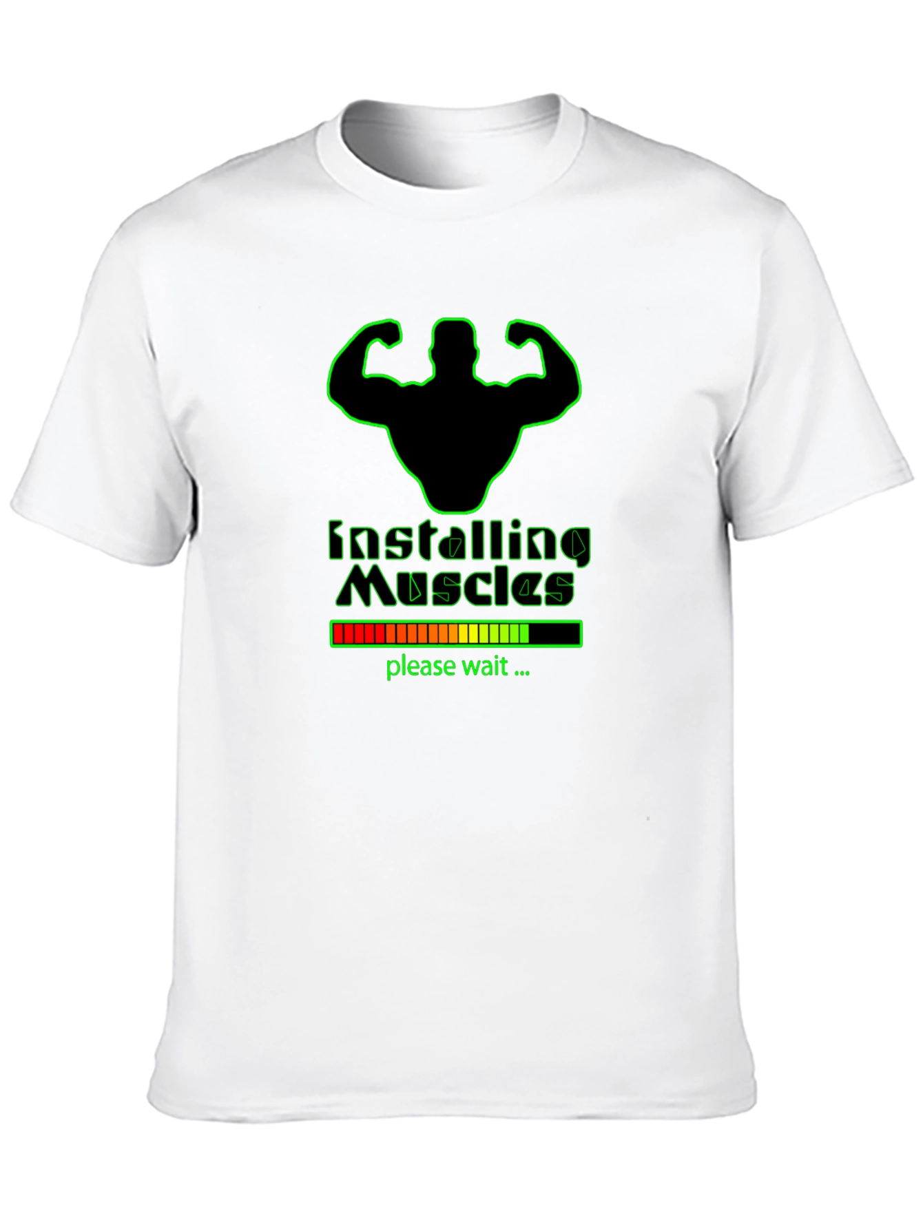 Installing Muscles Graphic T-Shirt - Black