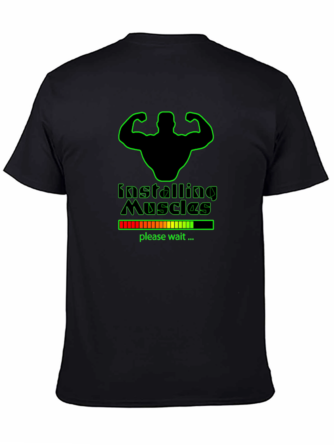 Installing Muscles Graphic T-Shirt - Black