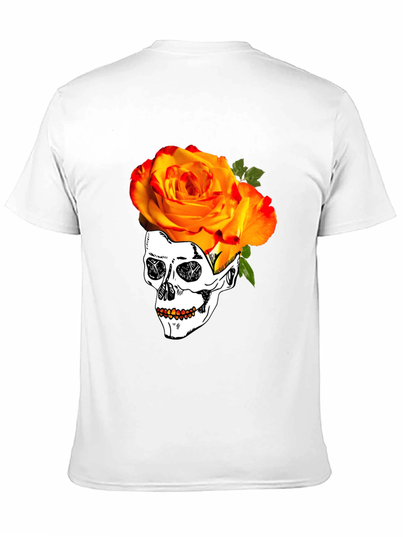 Skull & Rose Graphic T-Shirt - Unique Design