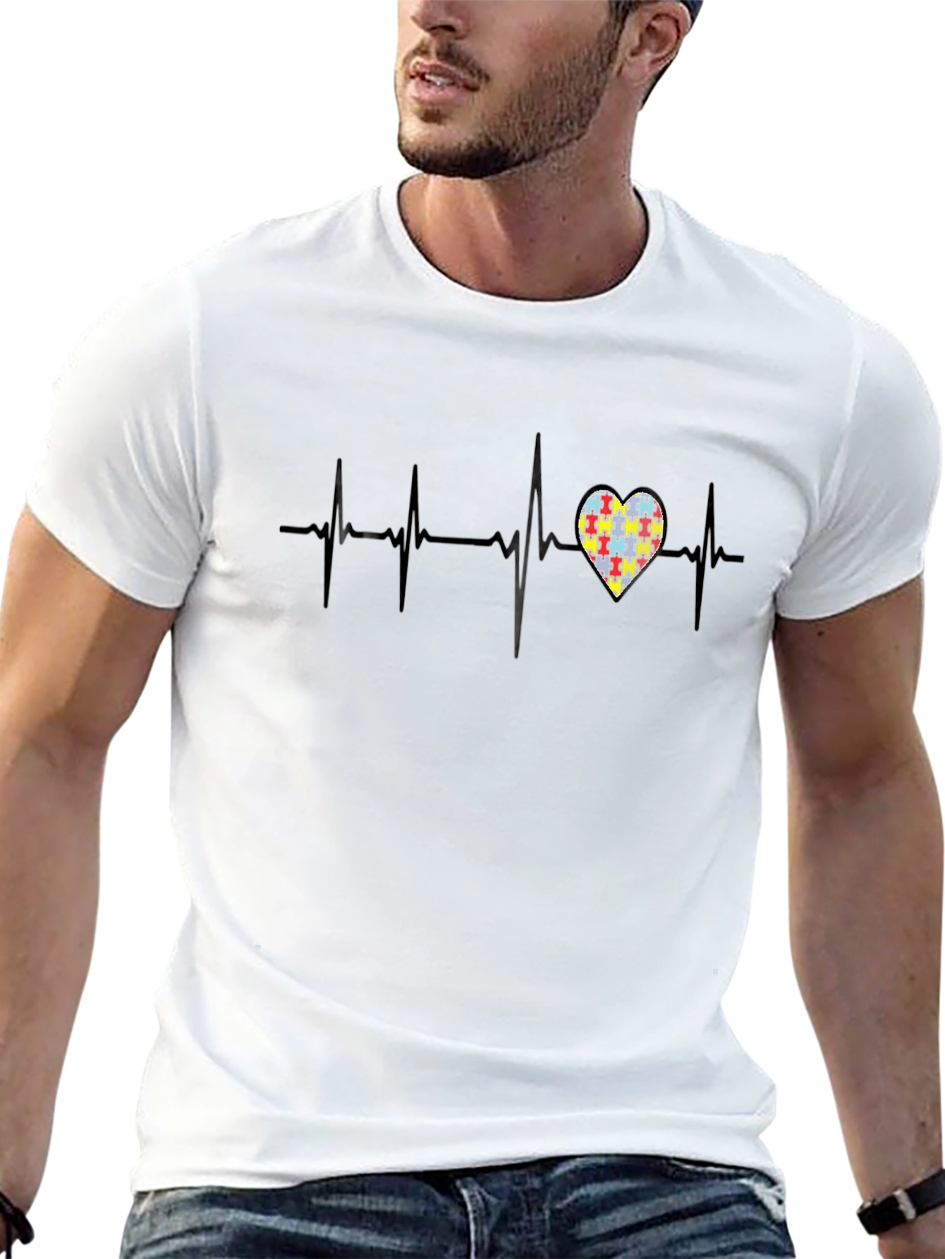 Autism Awareness Heartbeat T-Shirt