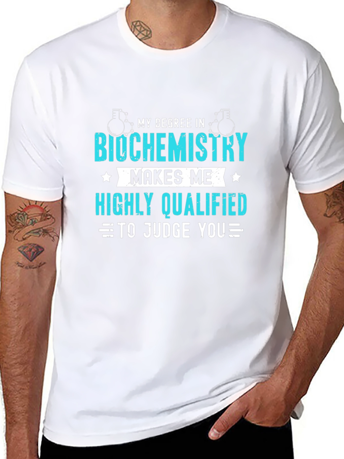 Biochemistry Degree T-Shirt - Highly Qualified Judge