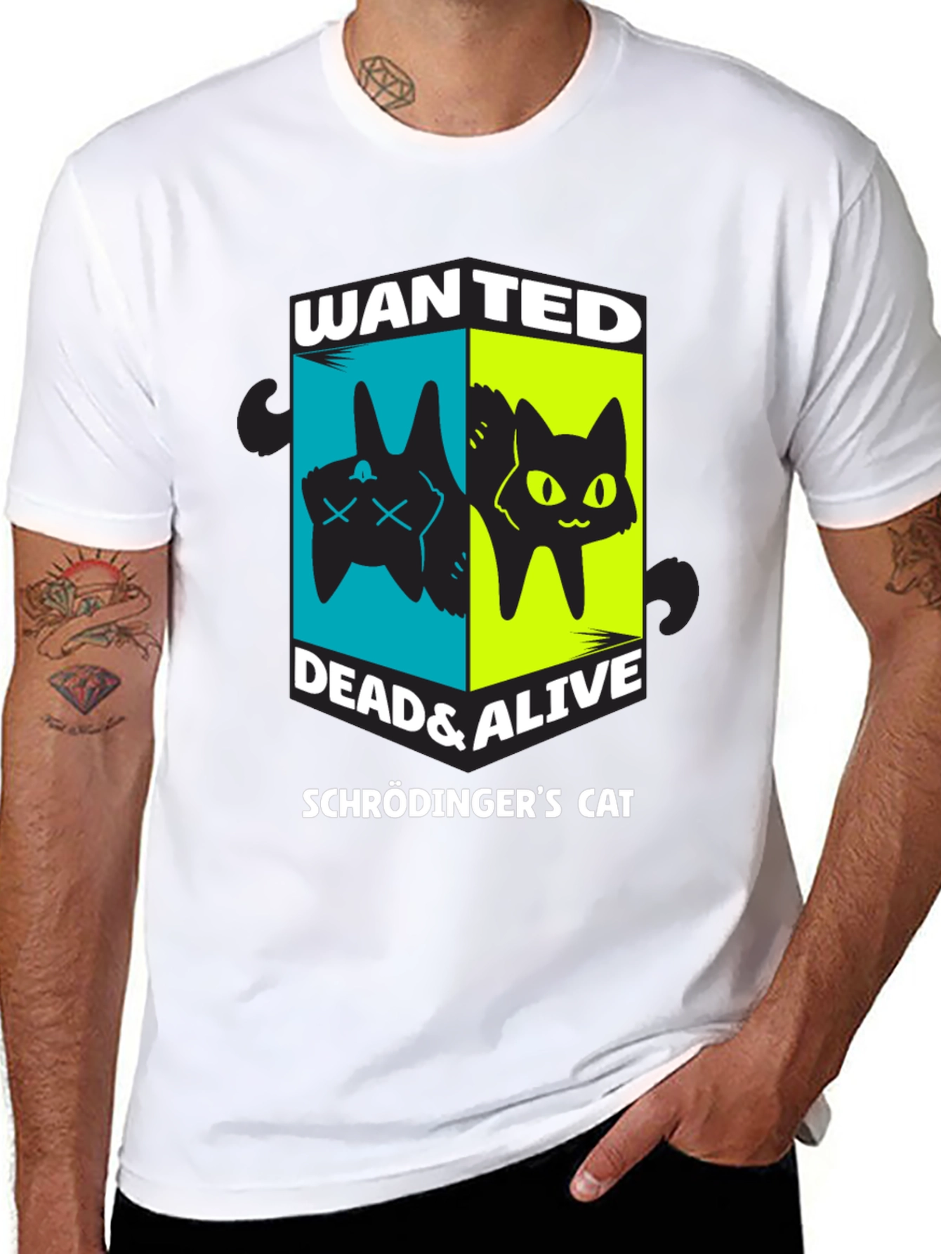 Schrödingers Cat Wanted Dead & Alive T-Shirt