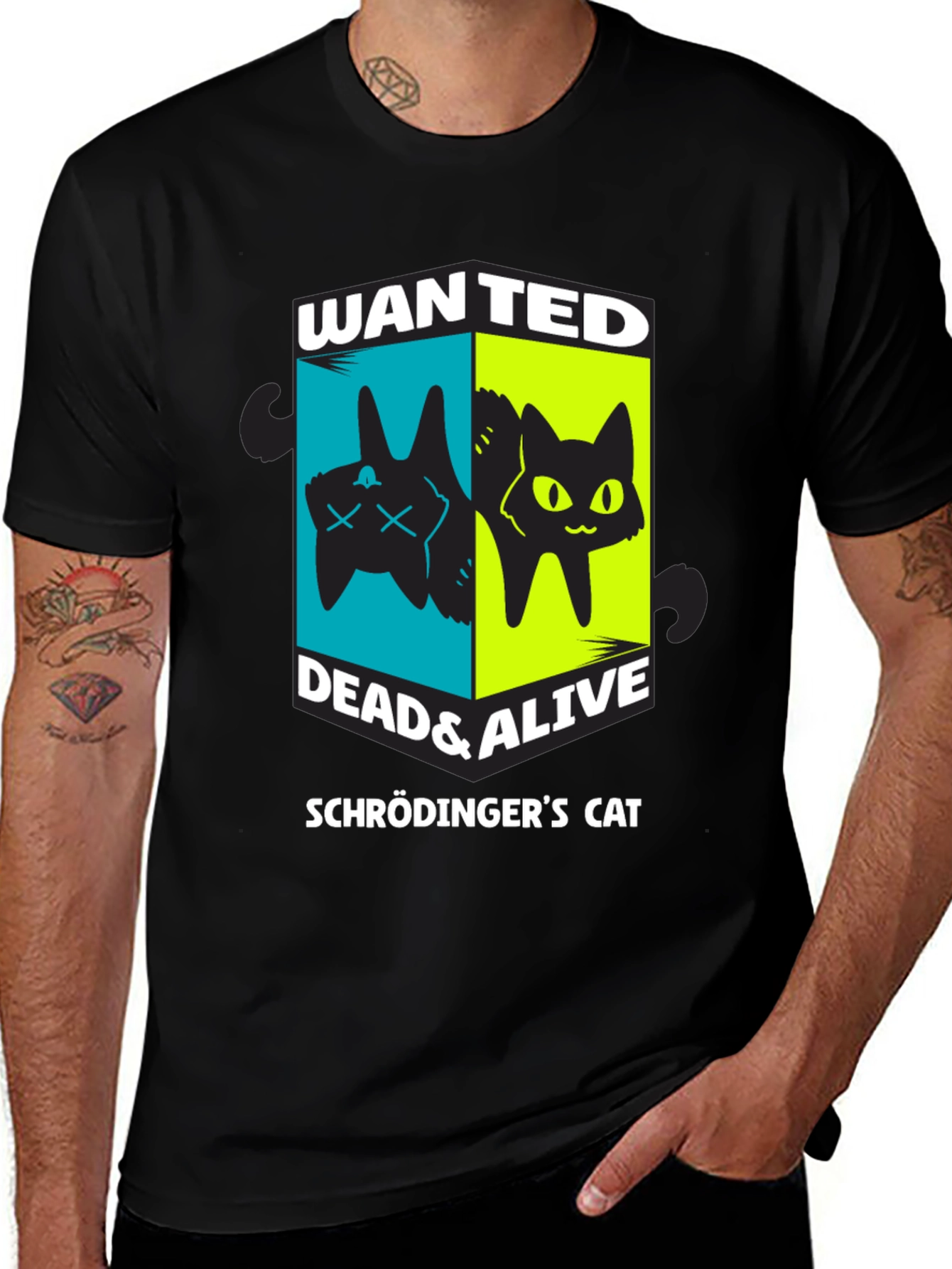 Schrödingers Cat Wanted Dead & Alive T-Shirt