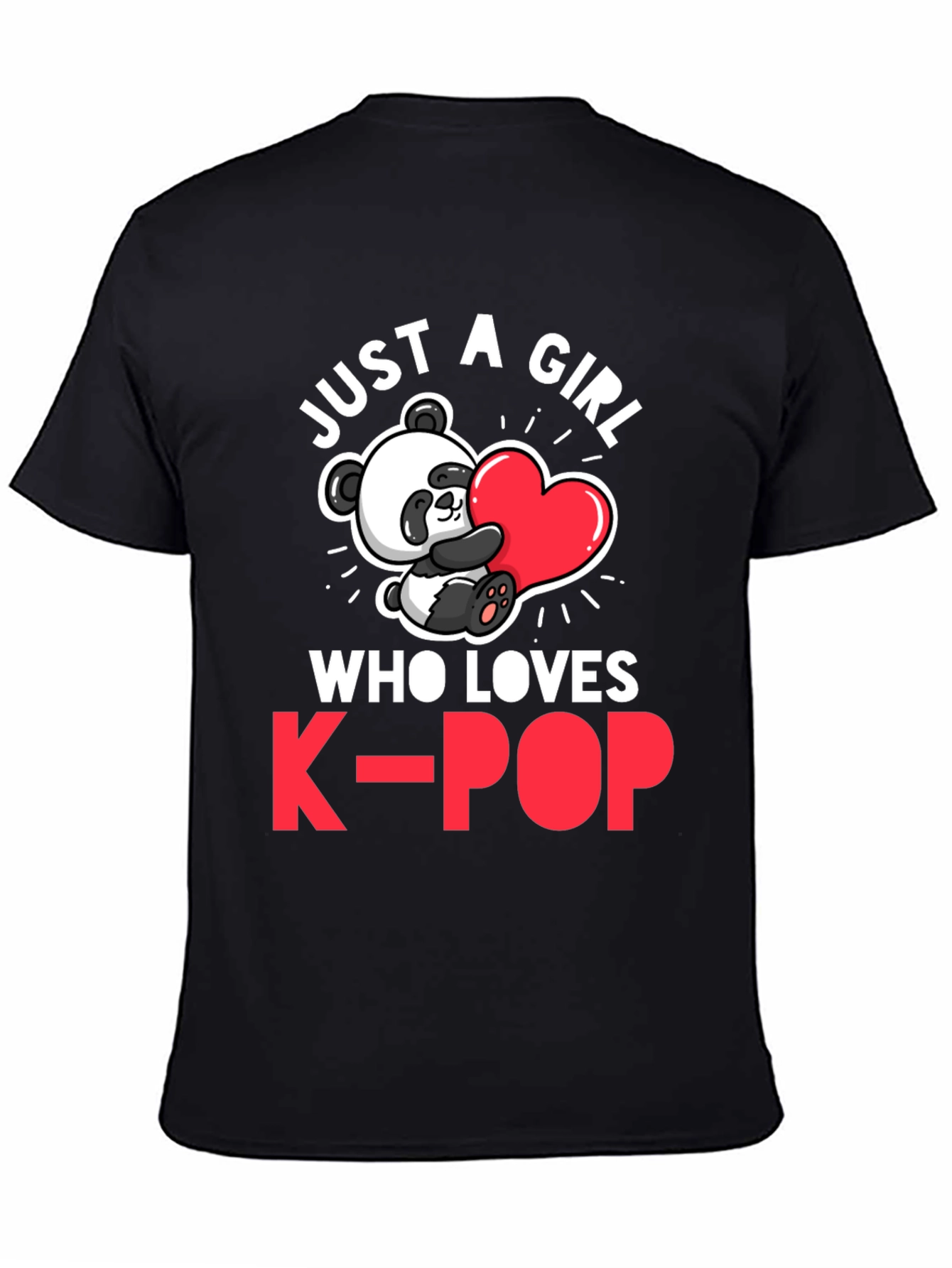 Just a Girl Who Loves K-Pop Panda T-Shirt