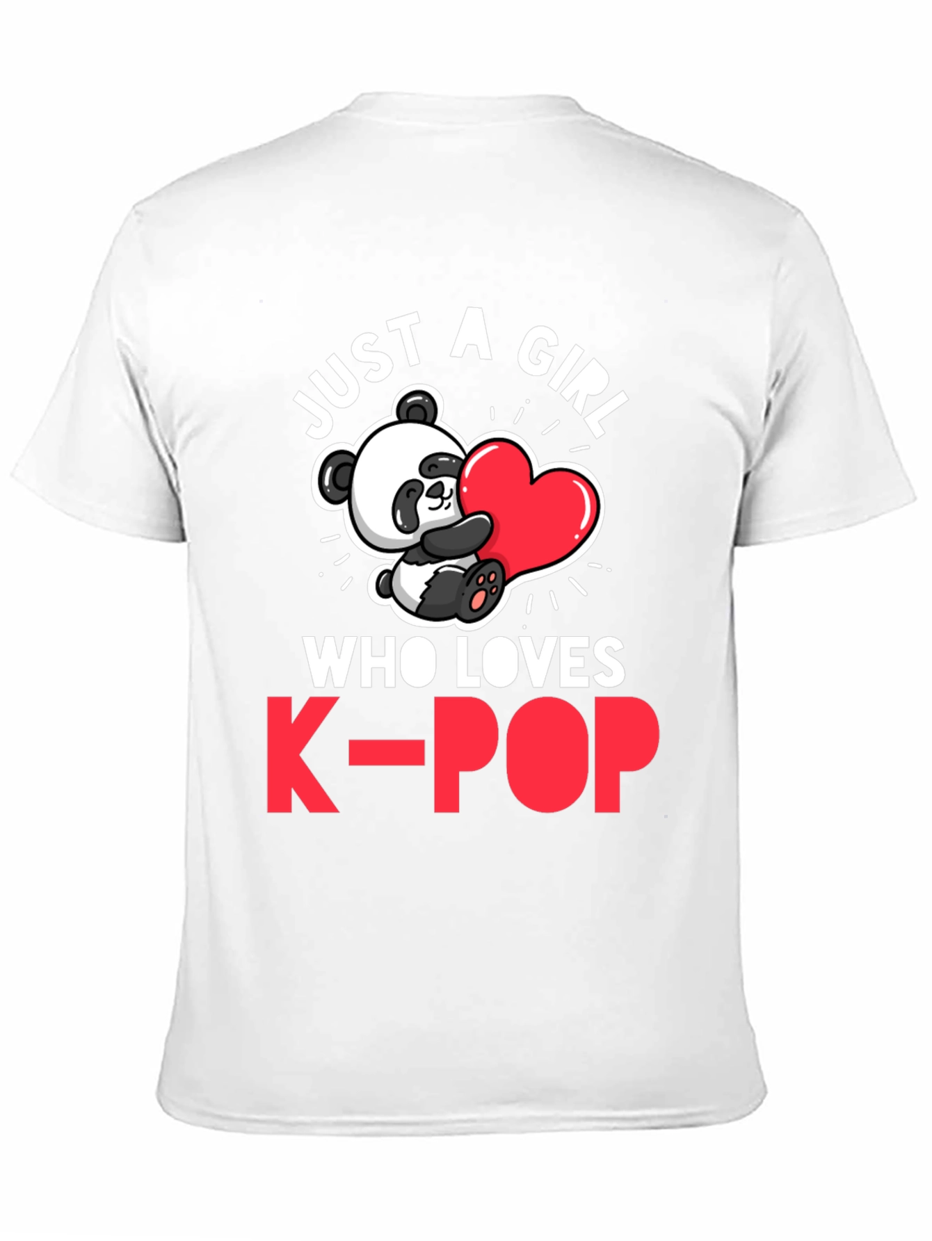 Just a Girl Who Loves K-Pop Panda T-Shirt