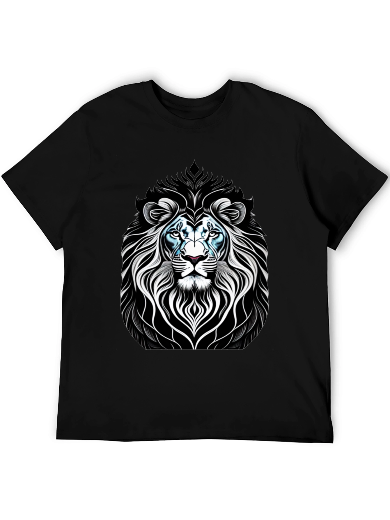 Lion Graphic Black T-Shirt