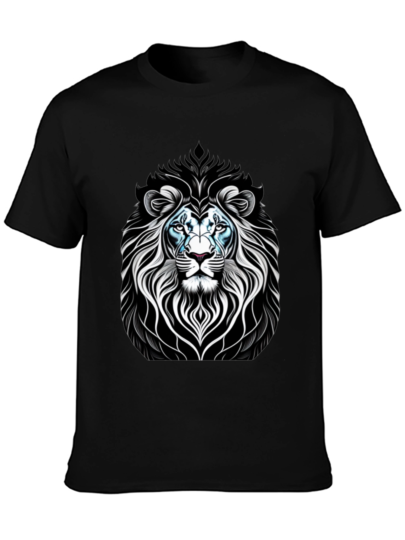 Lion Graphic Black T-Shirt
