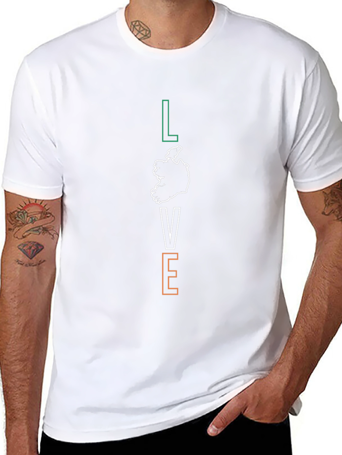 Irish Pride T-Shirt - Love Ireland Map Design