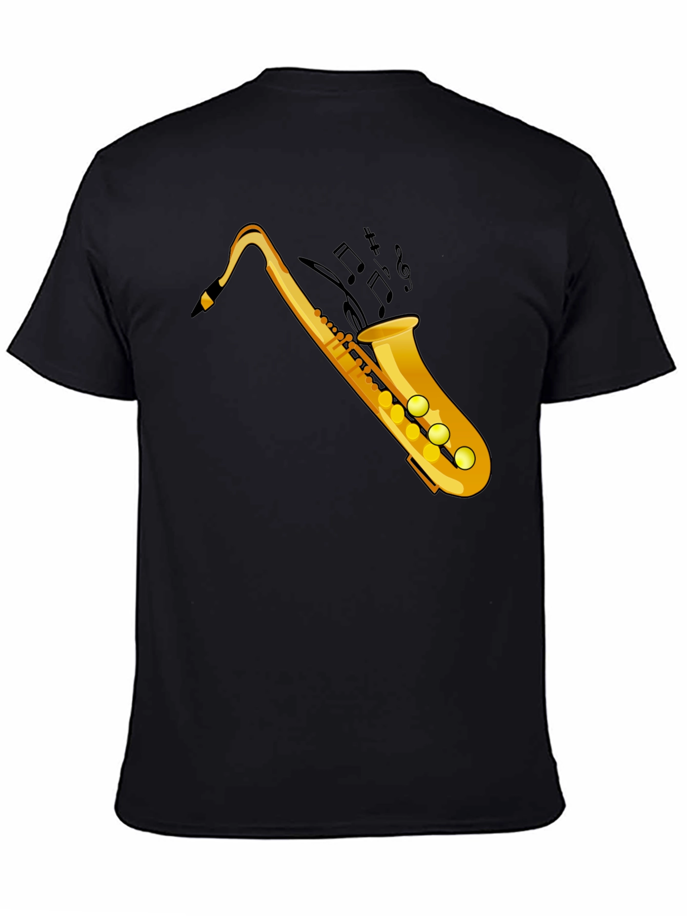 Saxophone Graphic Black Tee