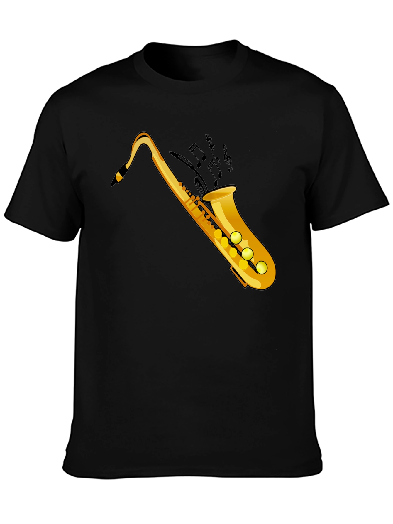 Saxophone Graphic Black Tee