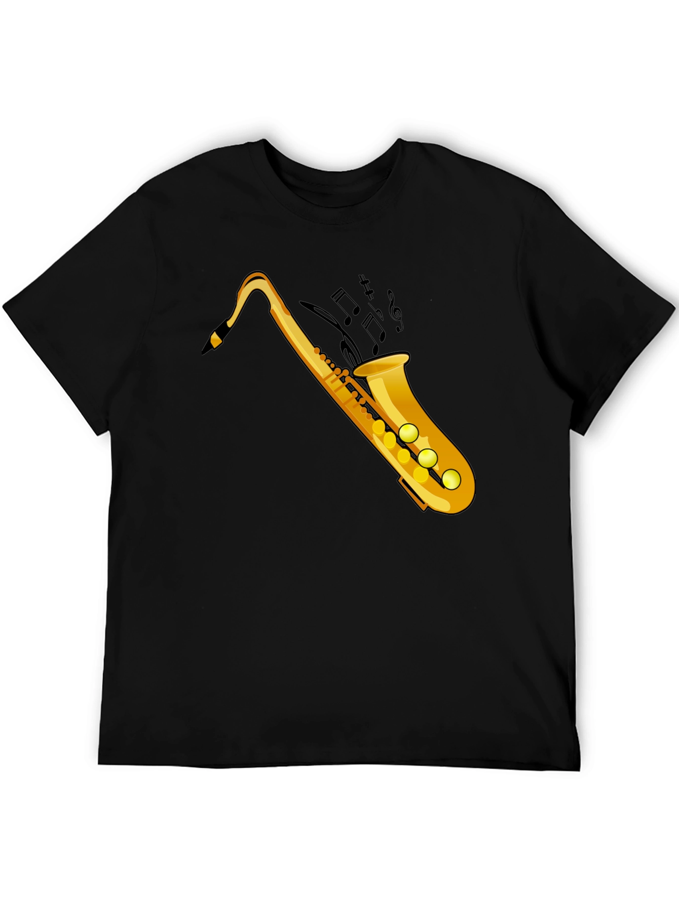 Saxophone Graphic Black Tee