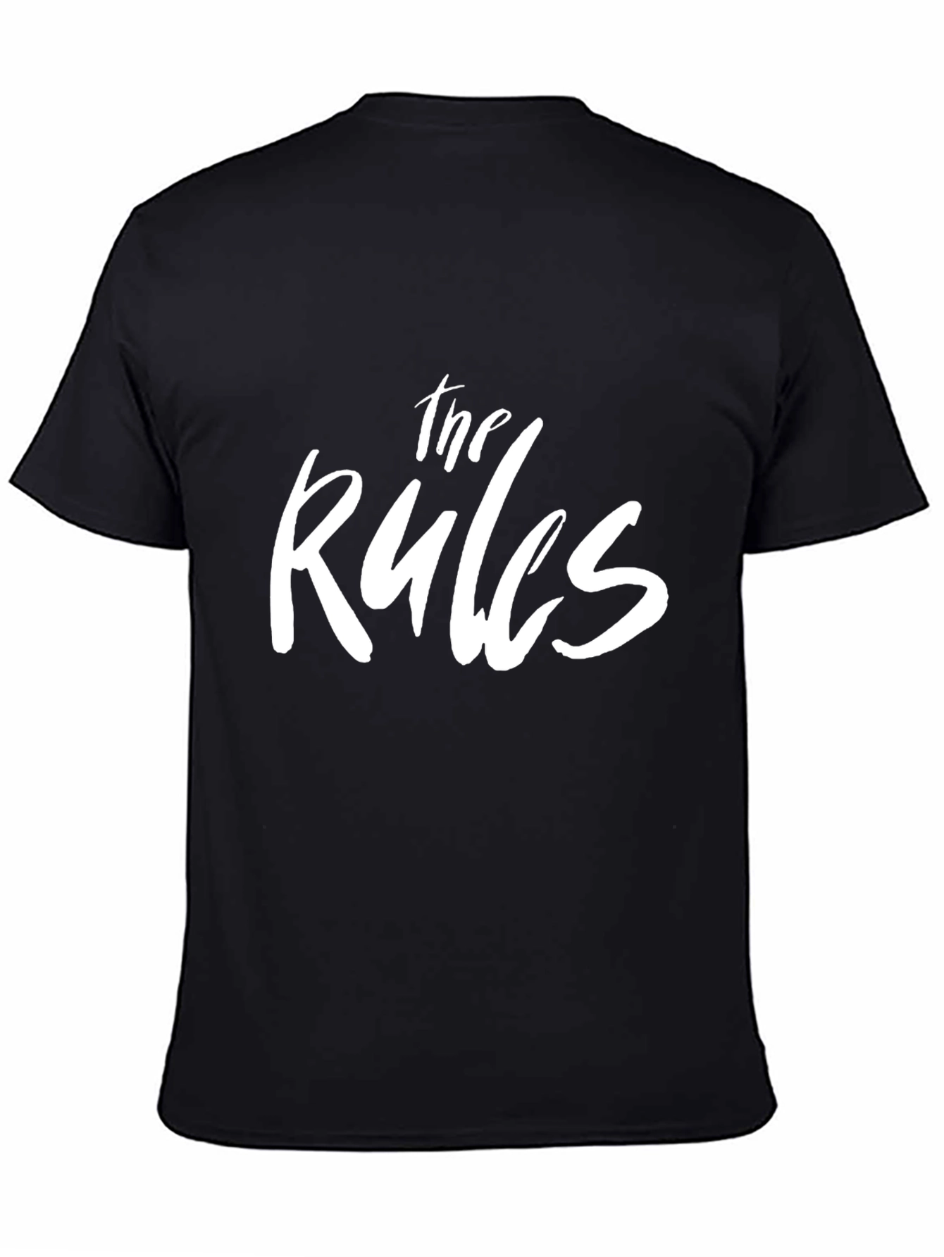 The Rules Graphic T-Shirt - Black Crew Neck Tee