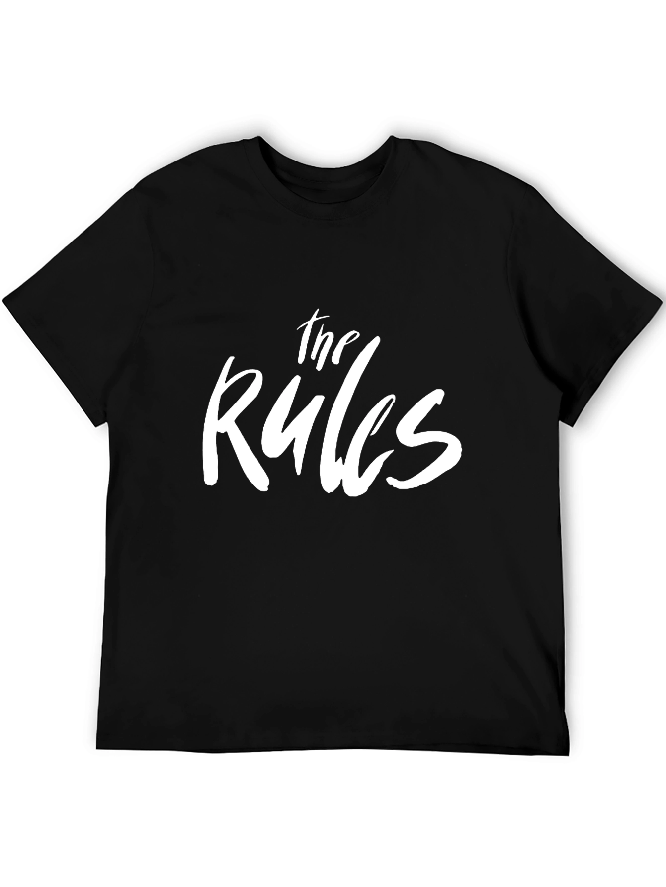 The Rules Graphic T-Shirt - Black Crew Neck Tee