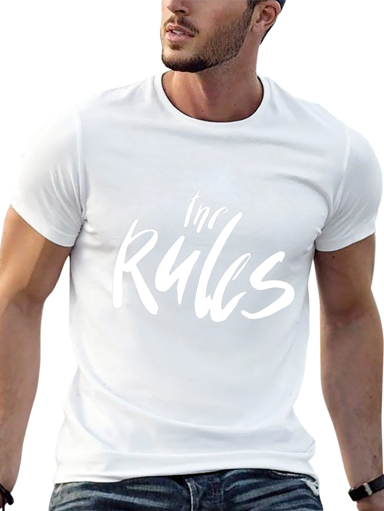 The Rules Graphic T-Shirt - Black Crew Neck Tee