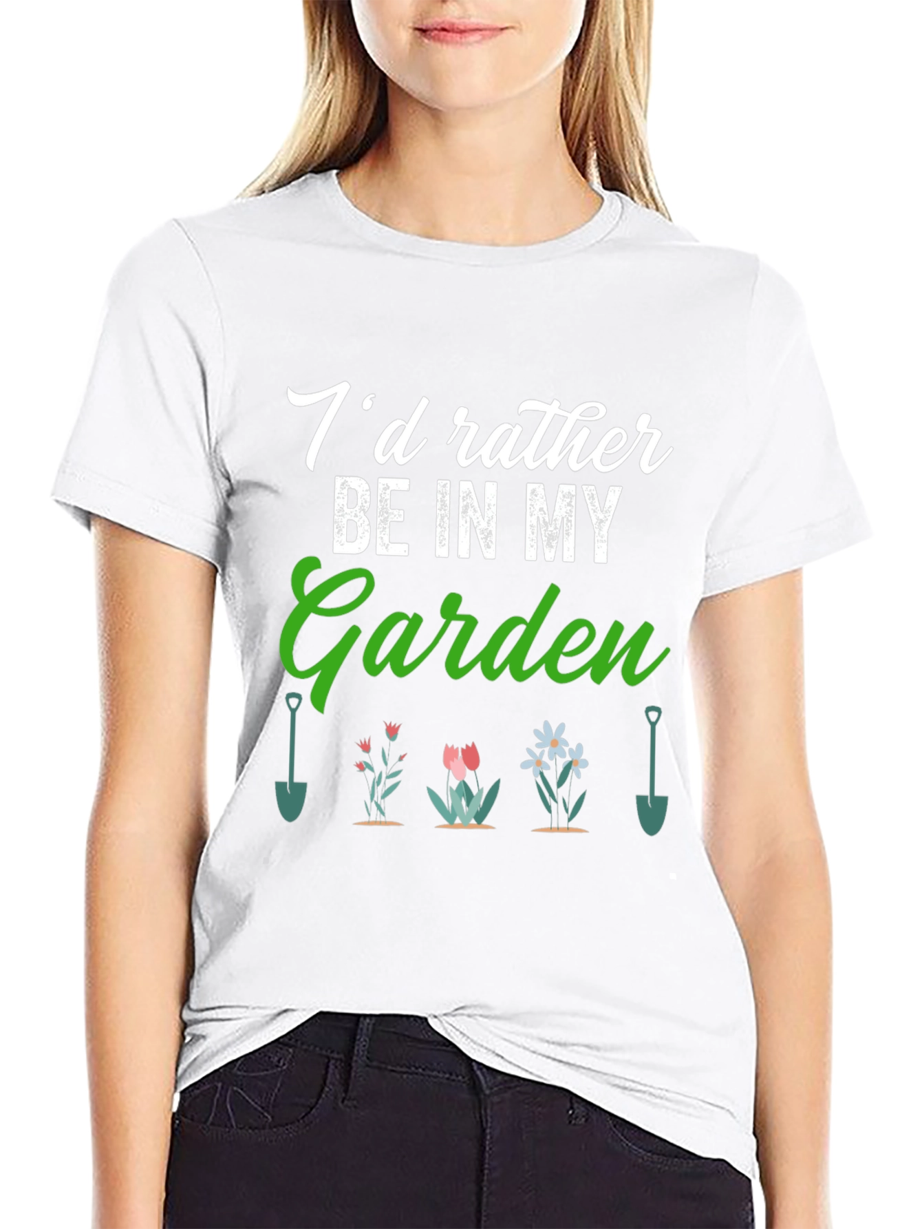 Gardener T-Shirt: Id Rather Be in My Garden