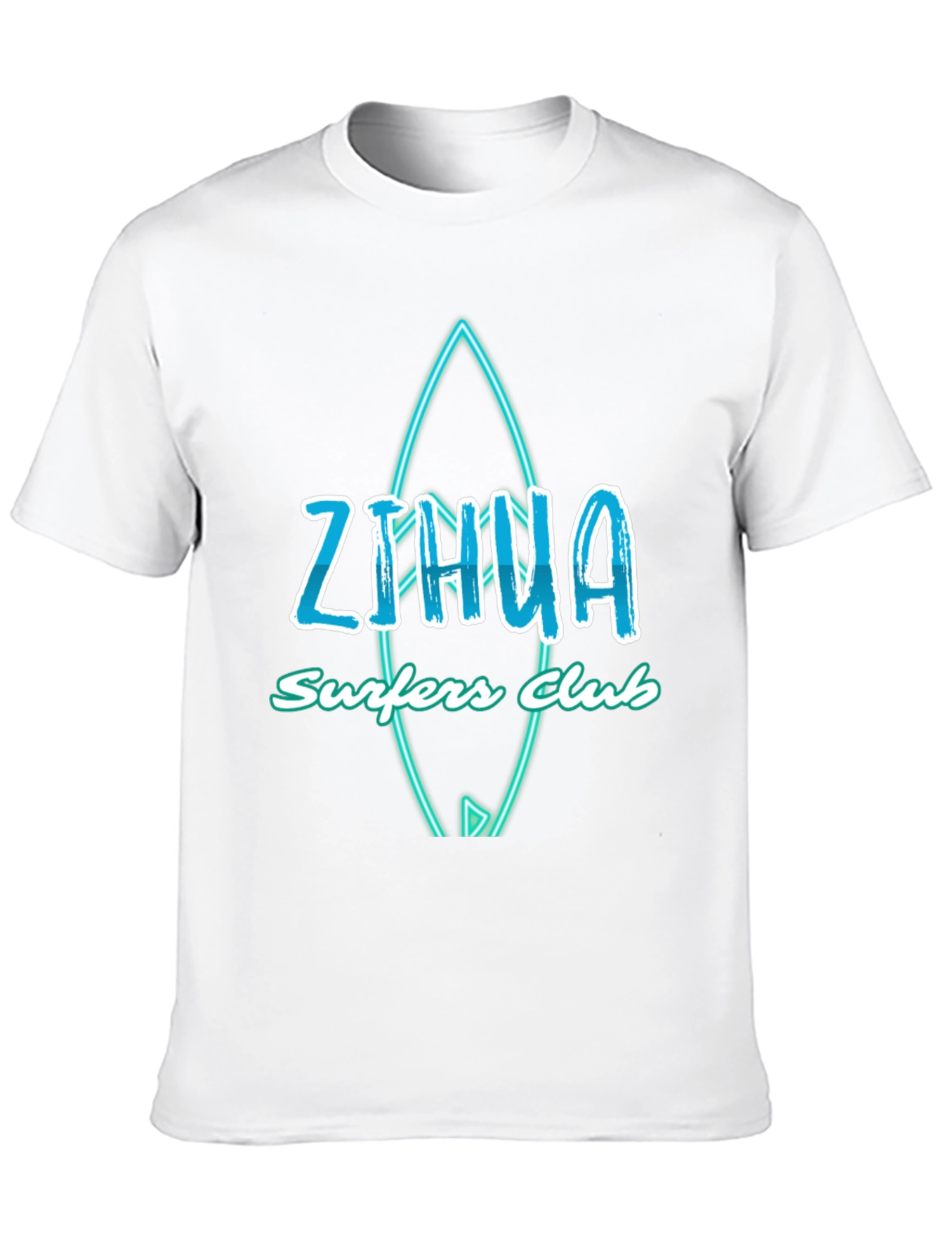 Zihua Surfers Club Graphic Tee - Black Cotton T-Shirt