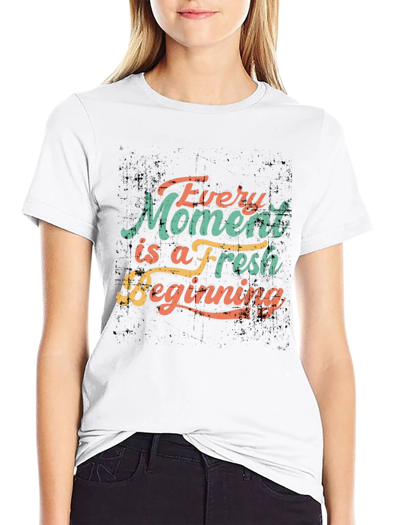 Inspirational Every Moment Fresh Beginning Black T-Shirt