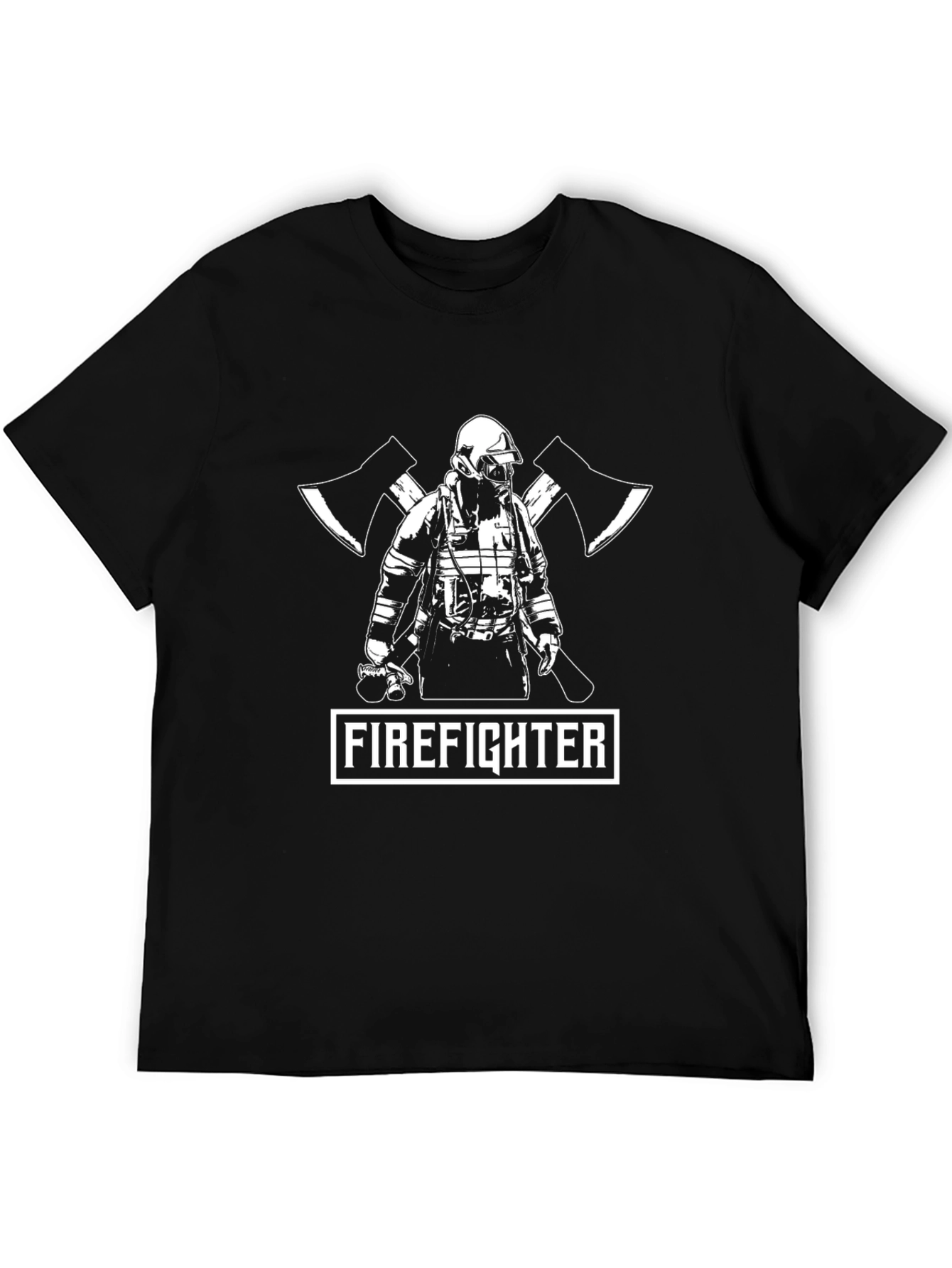 Firefighter Axe T-Shirt - Black