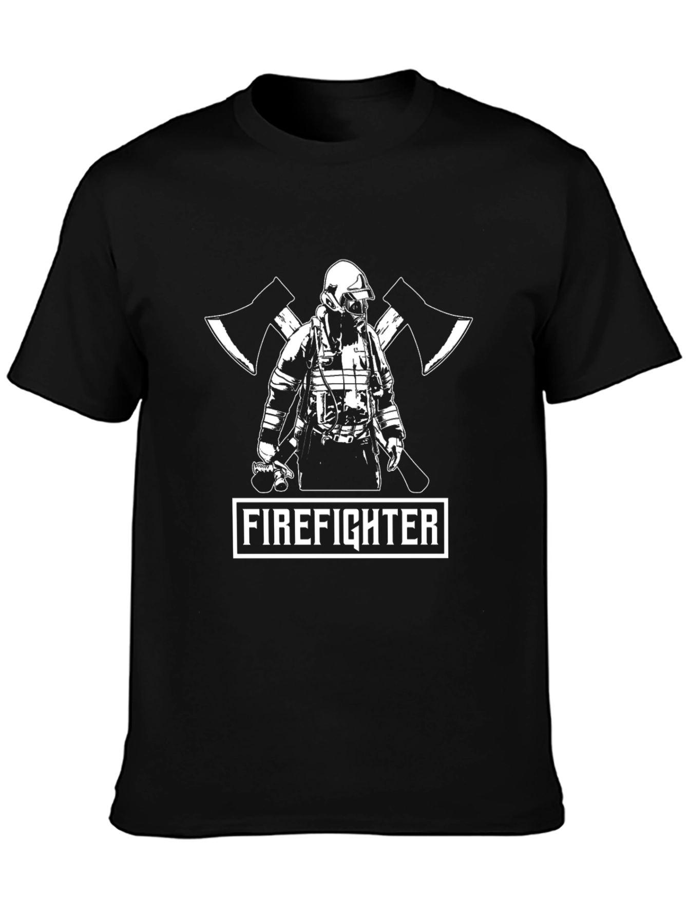 Firefighter Axe T-Shirt - Black