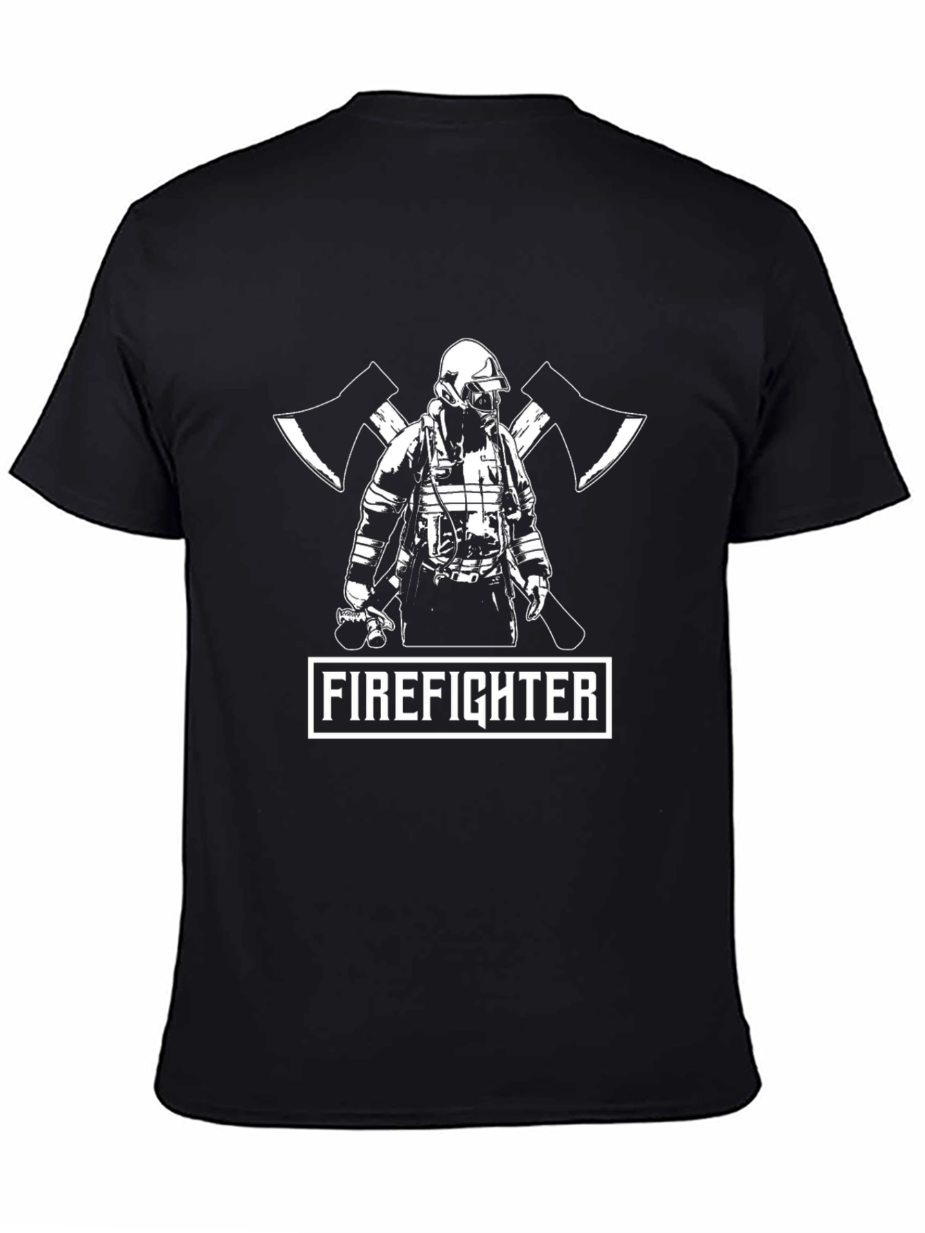 Firefighter Axe T-Shirt - Black