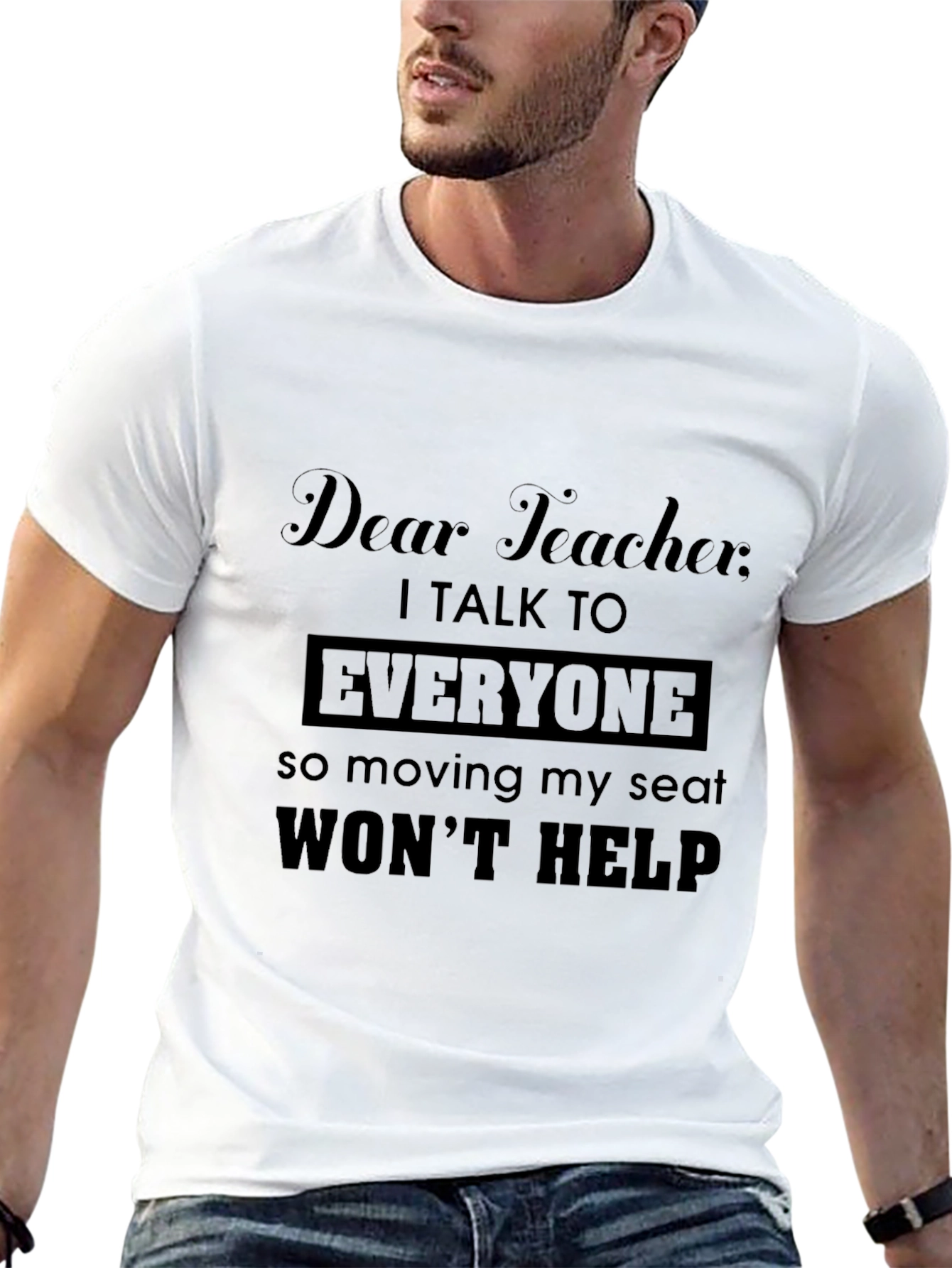 Dear Teacher Funny Graphic T-Shirt