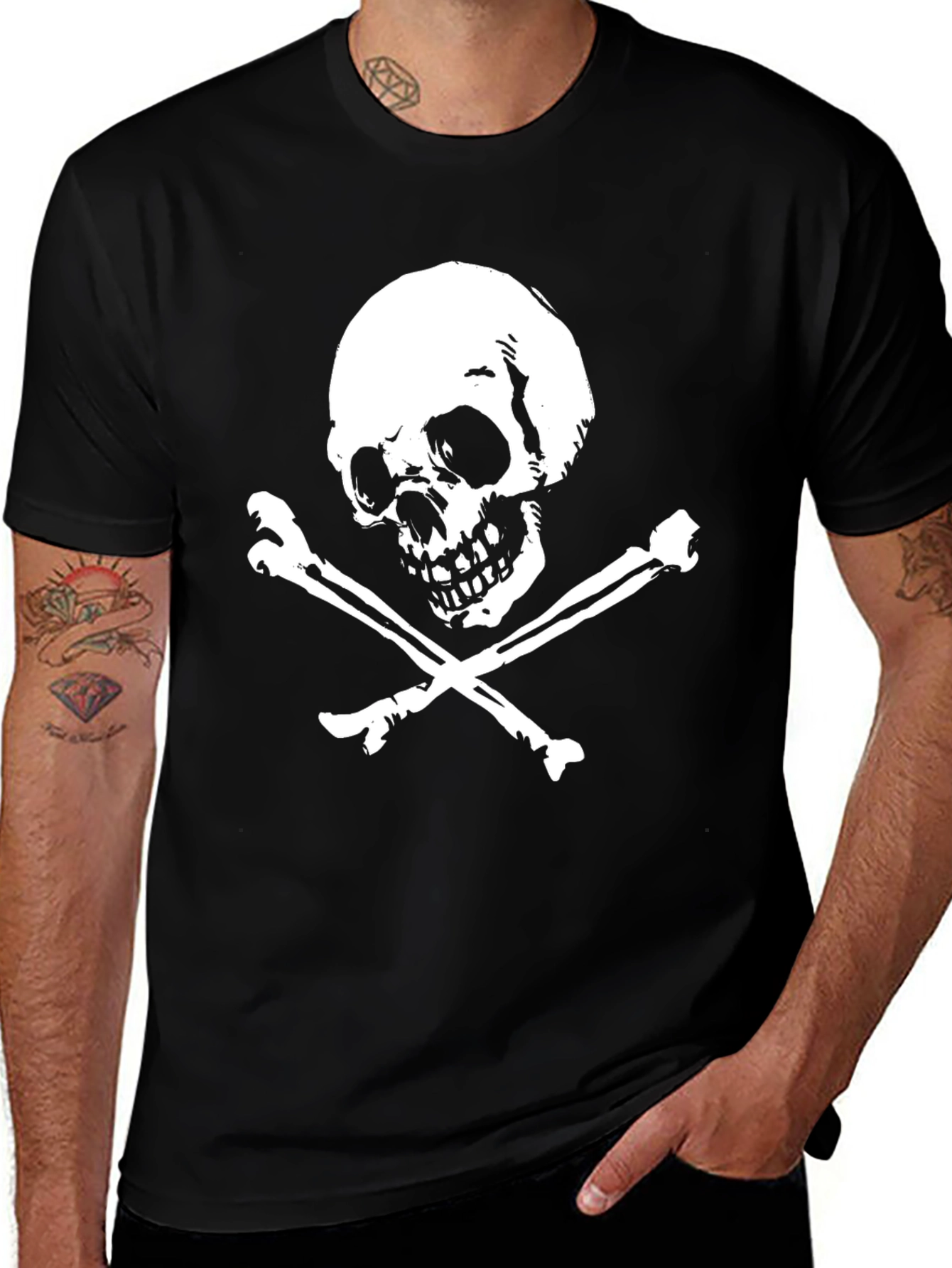 Skull & Crossbones Graphic Tee - Pirate Style!