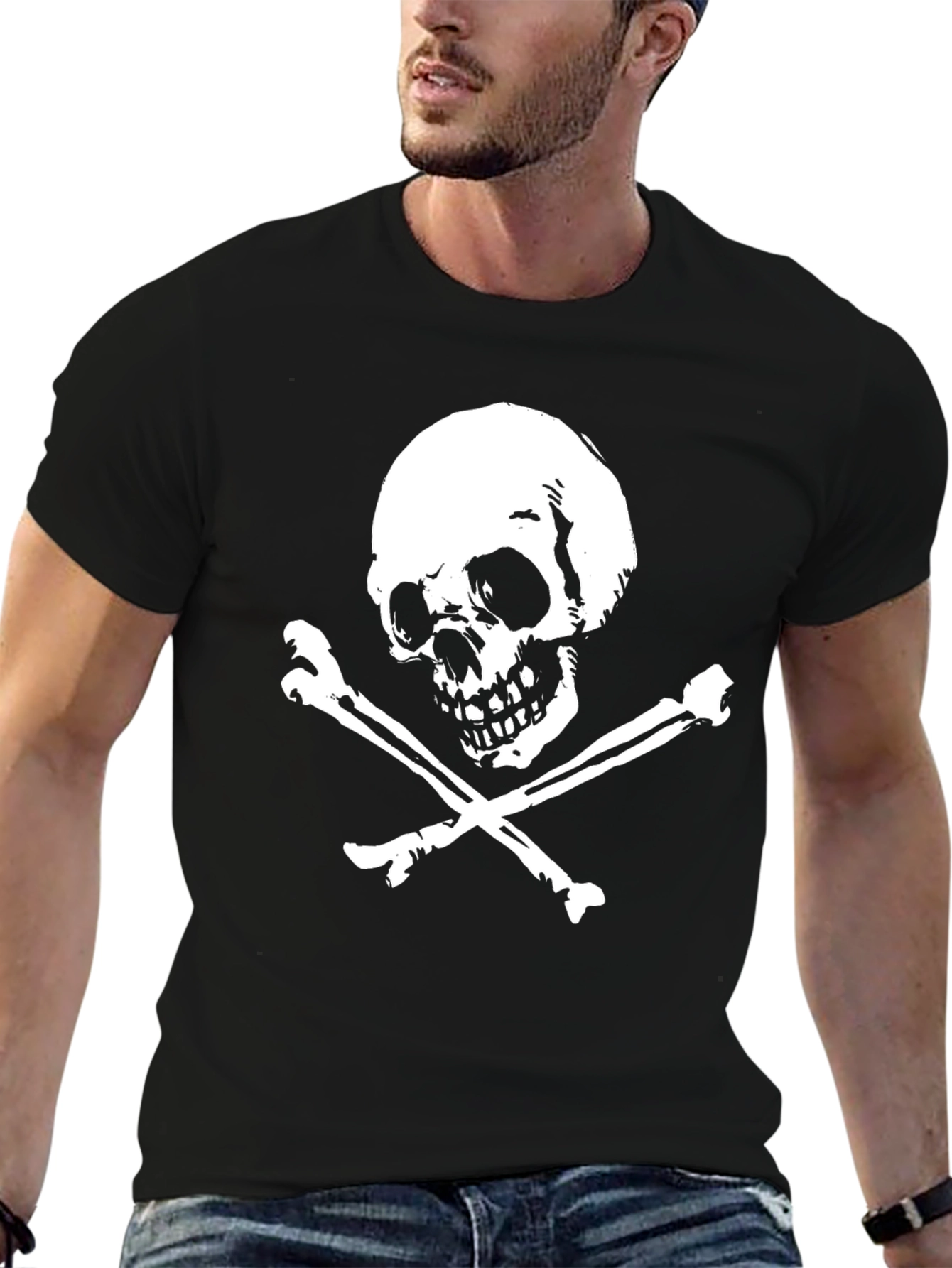 Skull & Crossbones Graphic Tee - Pirate Style!