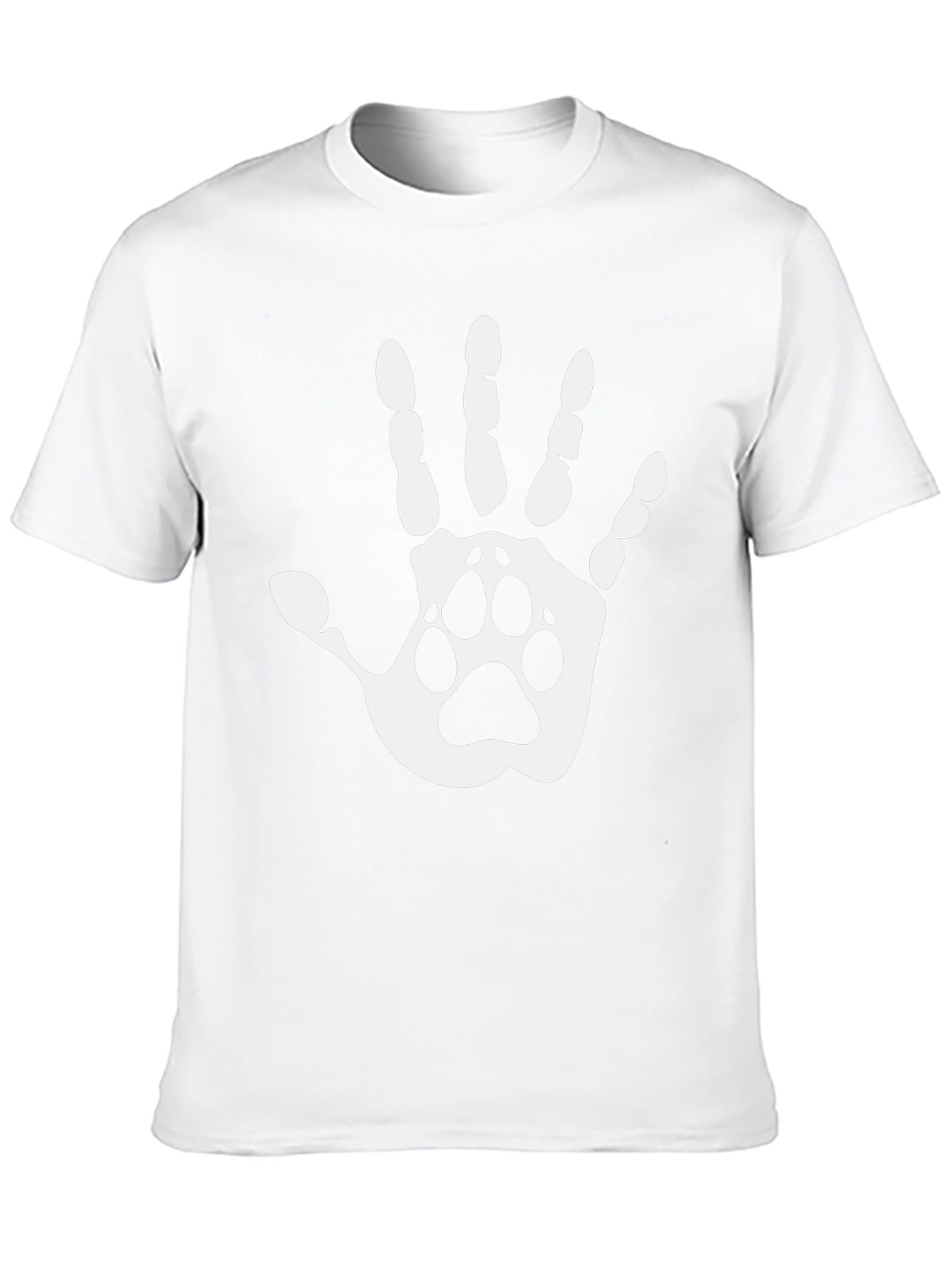 Paw Print Hand T-Shirt - Animal Lover Tee