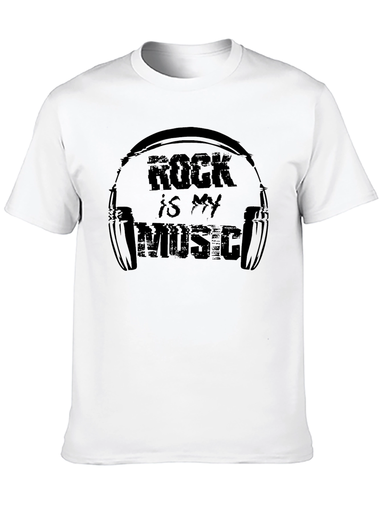 Rock is My Music Graphic Print T-Shirt